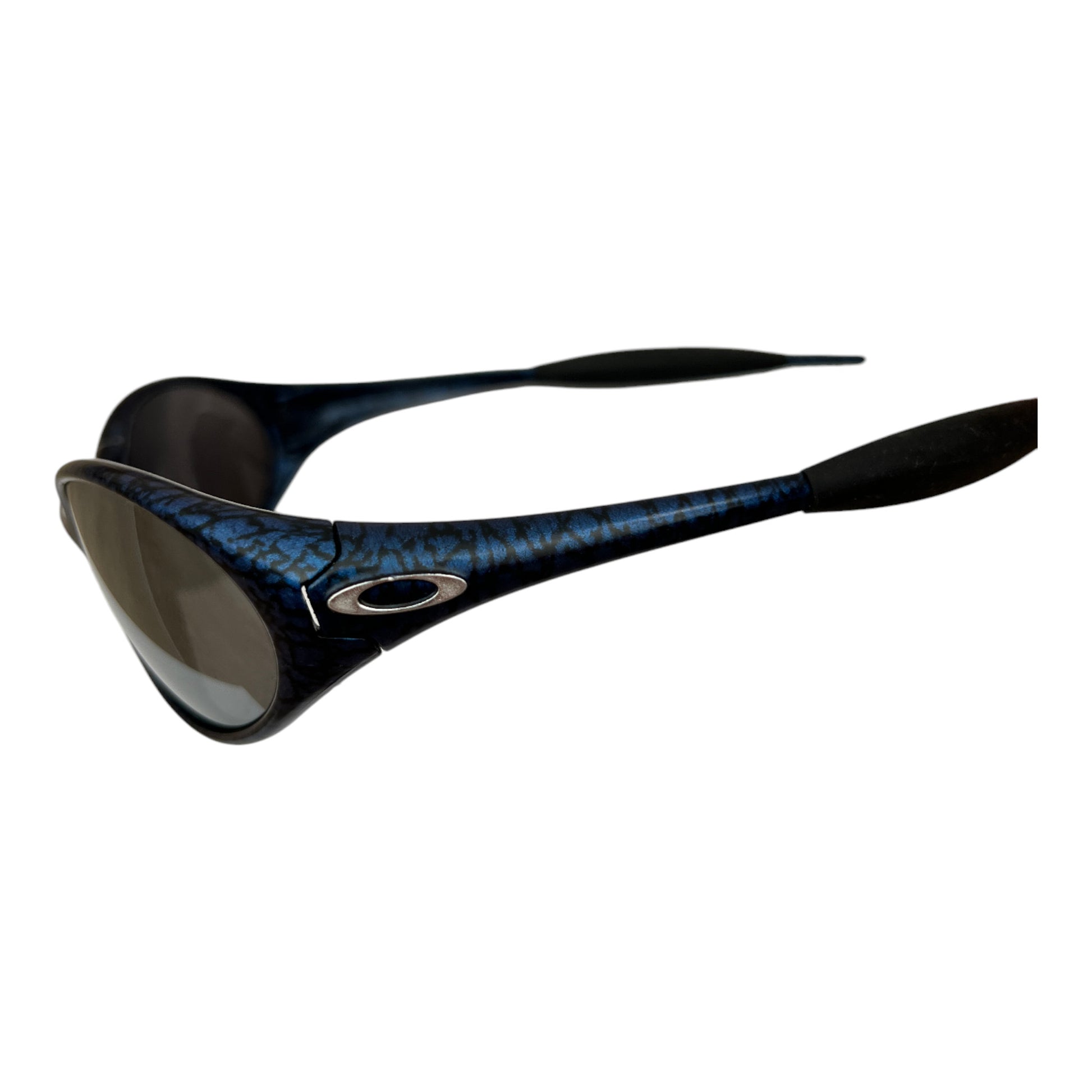 1994 Oakley Eye Jacket Cobalt Black Iridium Sunglasses - cloakerstore