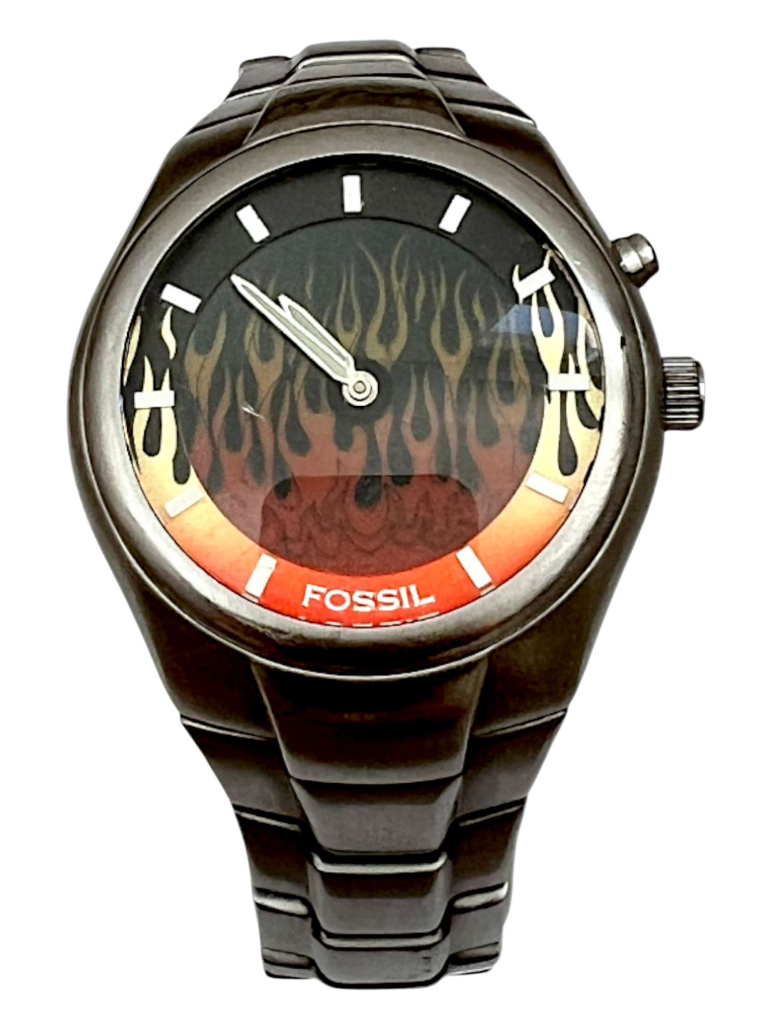 00's Fossil Big Tic Digital Flame + Box - cloakerstore