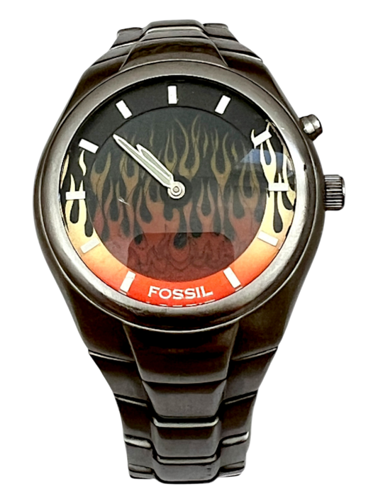 00's Fossil Big Tic Digital Flame + Box - cloakerstore