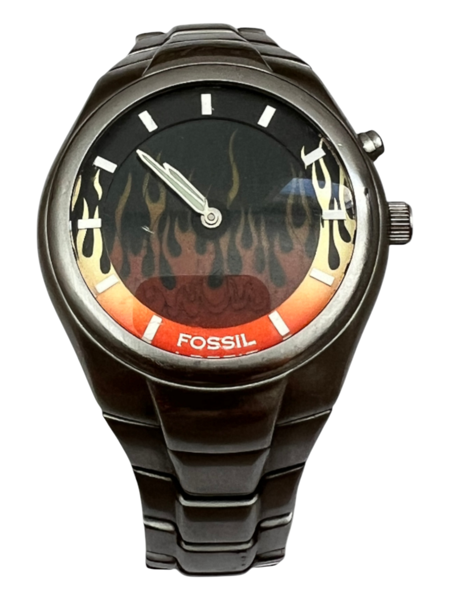 00's Fossil Big Tic Digital Flame + Box - cloakerstore