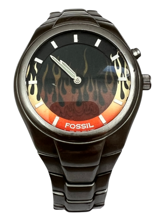 00's Fossil Big Tic Digital Flame + Box - cloakerstore