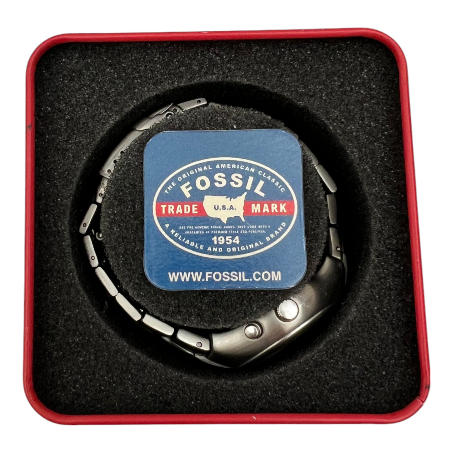 00's Fossil Big Tic Digital Flame + Box - cloakerstore