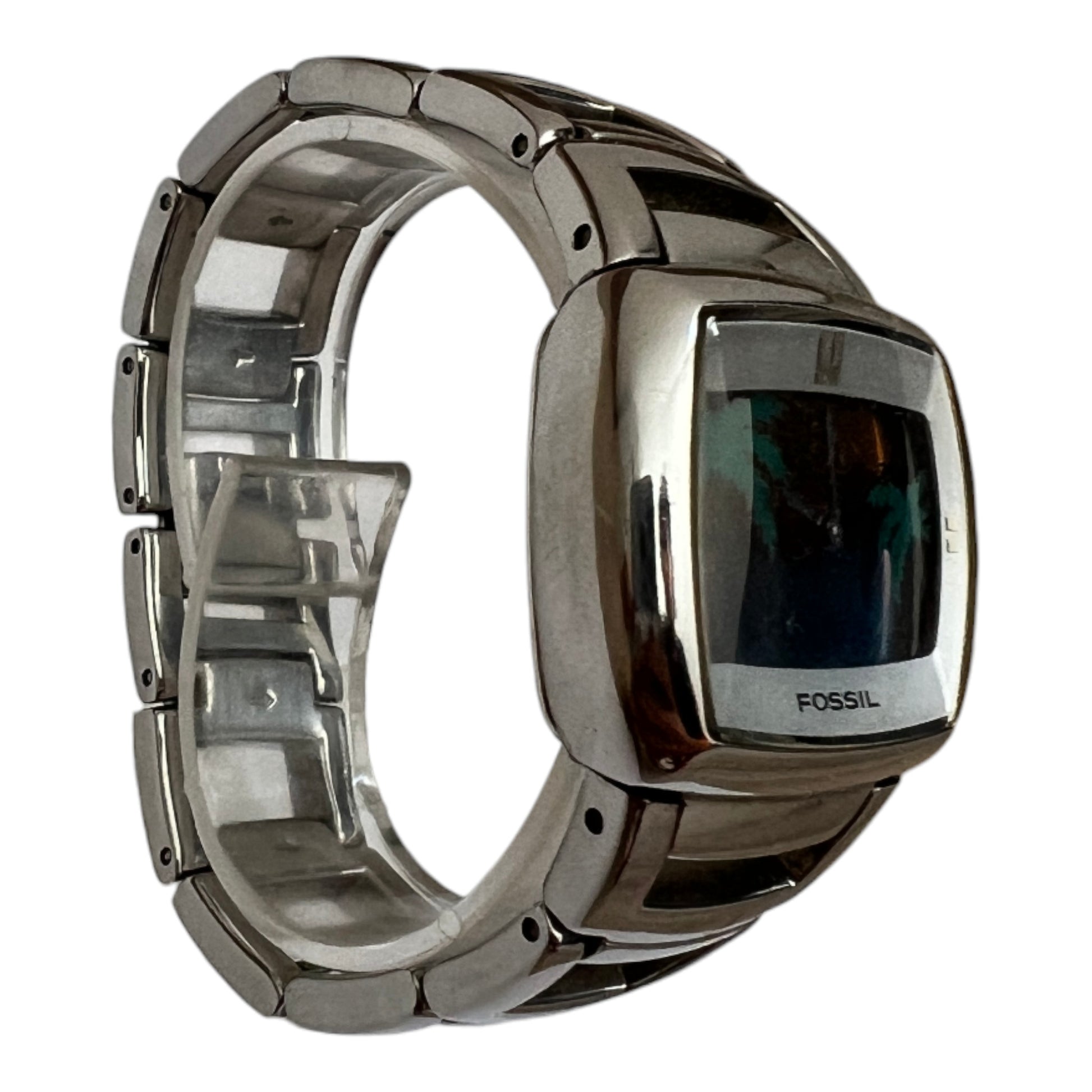 00's Fossil Big Tic Sunset Digital Vintage - cloakerstore