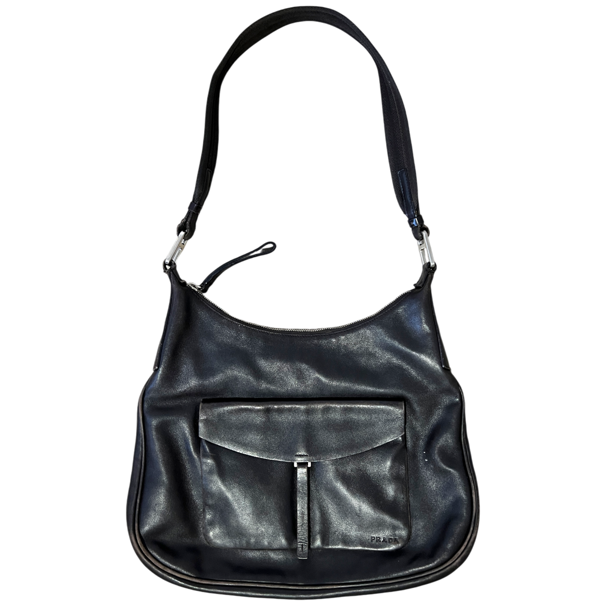 Prada Shoudler Bag Vintage 90's Leather - cloakerstore