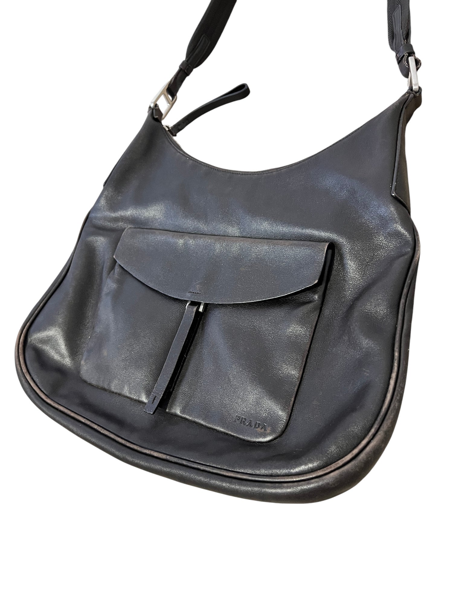 Prada Shoudler Bag Vintage 90's Leather - cloakerstore