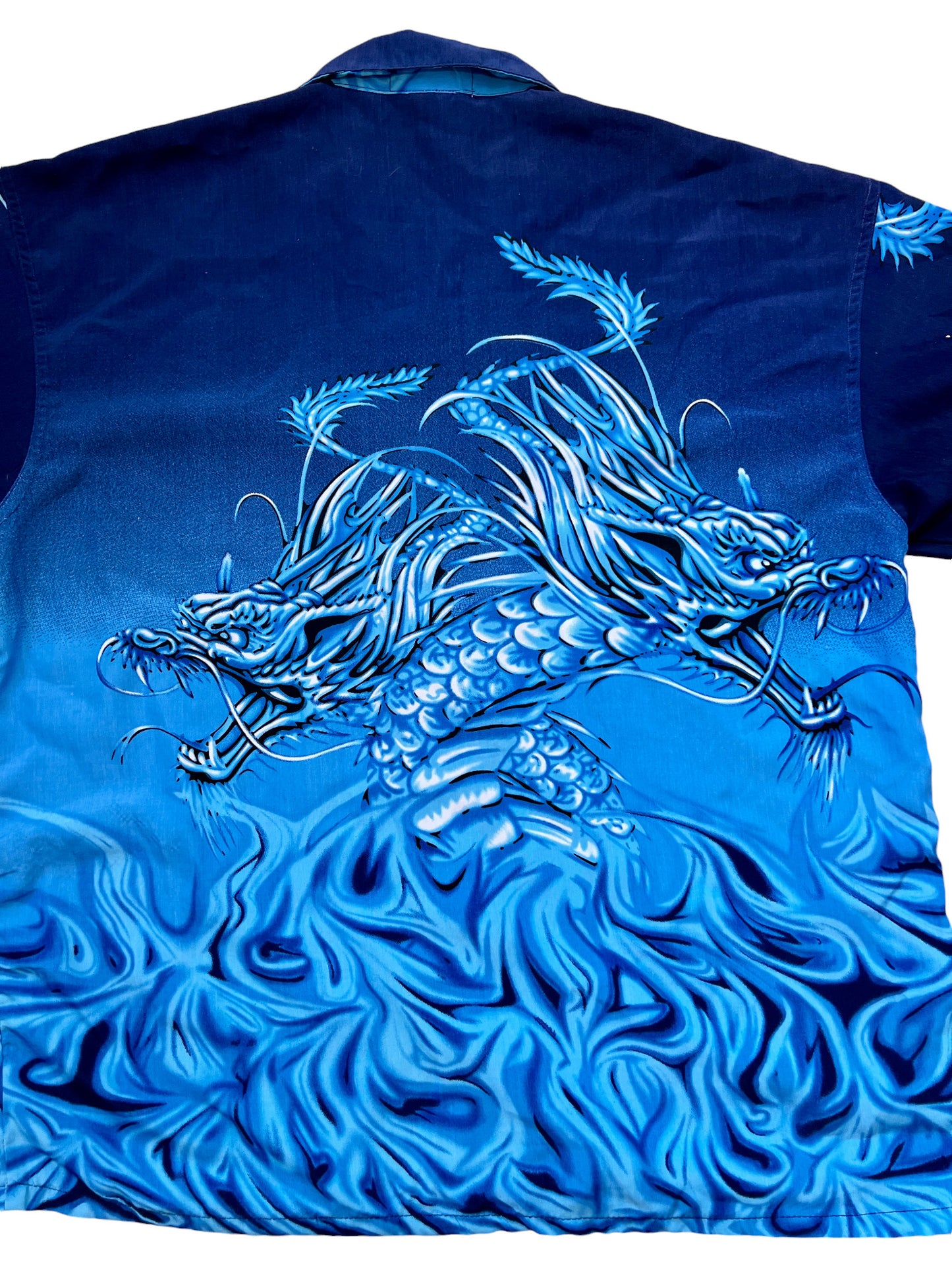 Vintage Y2K Shirt Dragon Premium Blue - cloakerstore