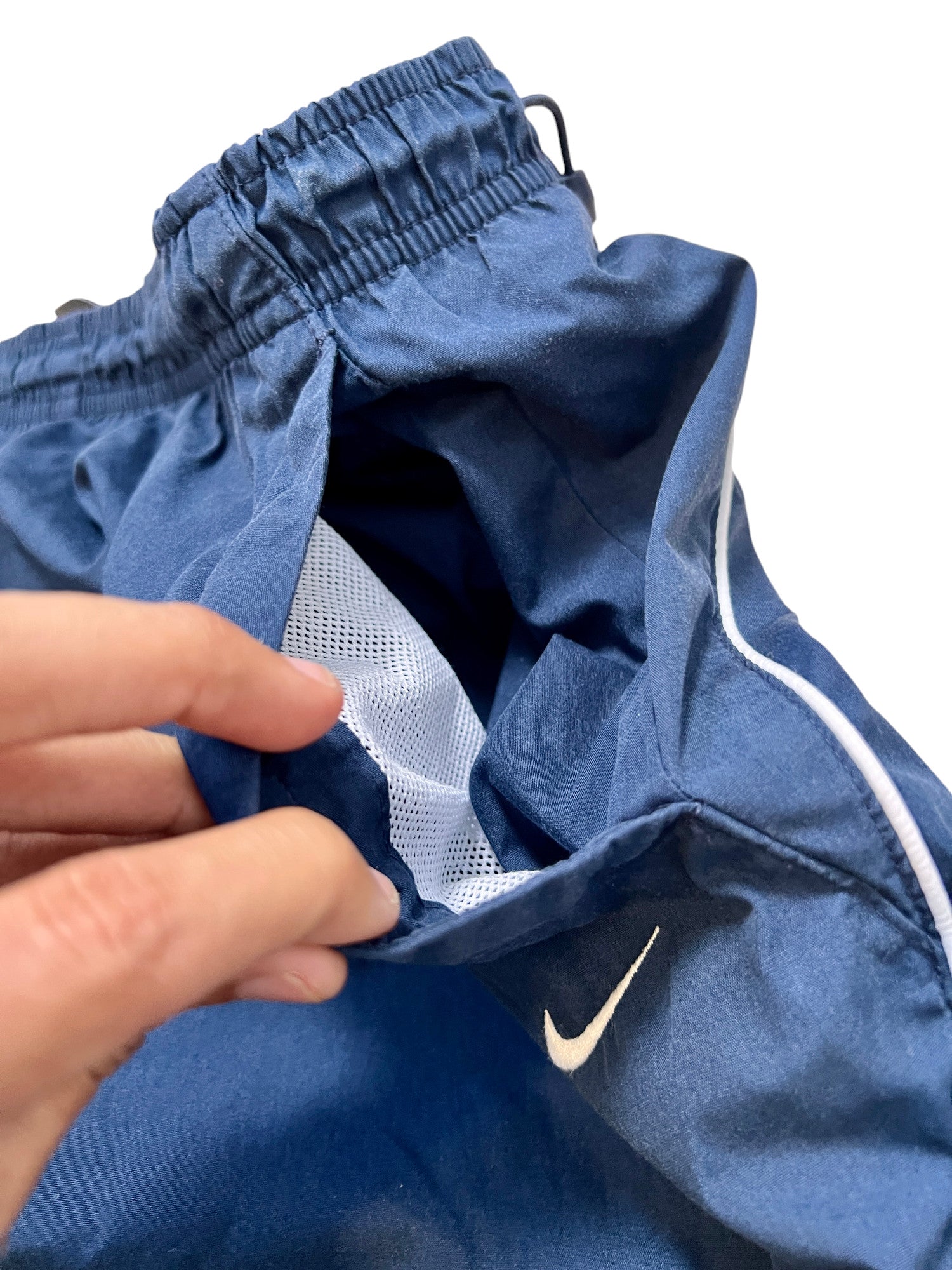Nike Jorts Vintage Parachute Dark Blue Y2K - cloakerstore