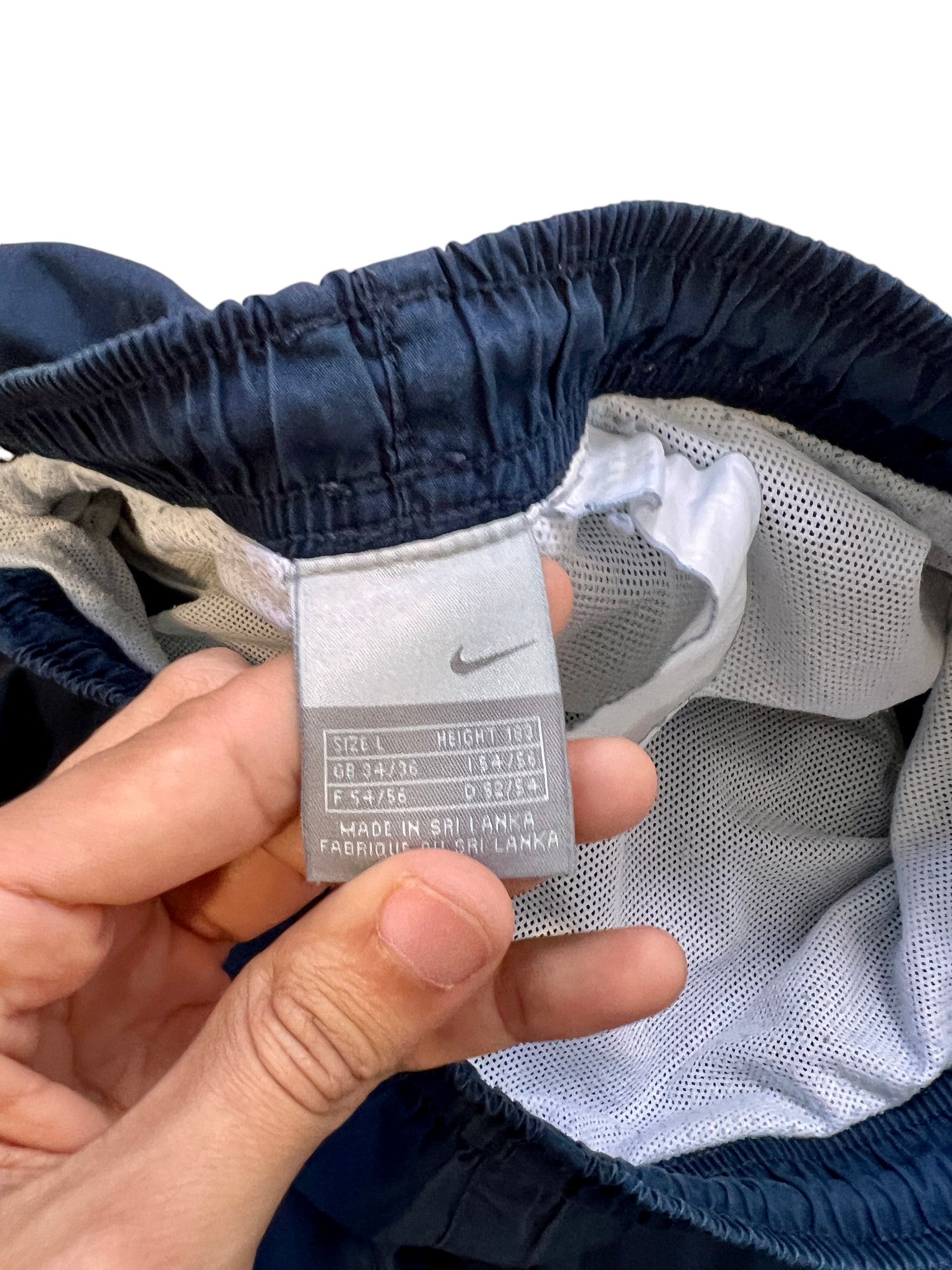 Nike Jorts Vintage Parachute Dark Blue Y2K - cloakerstore