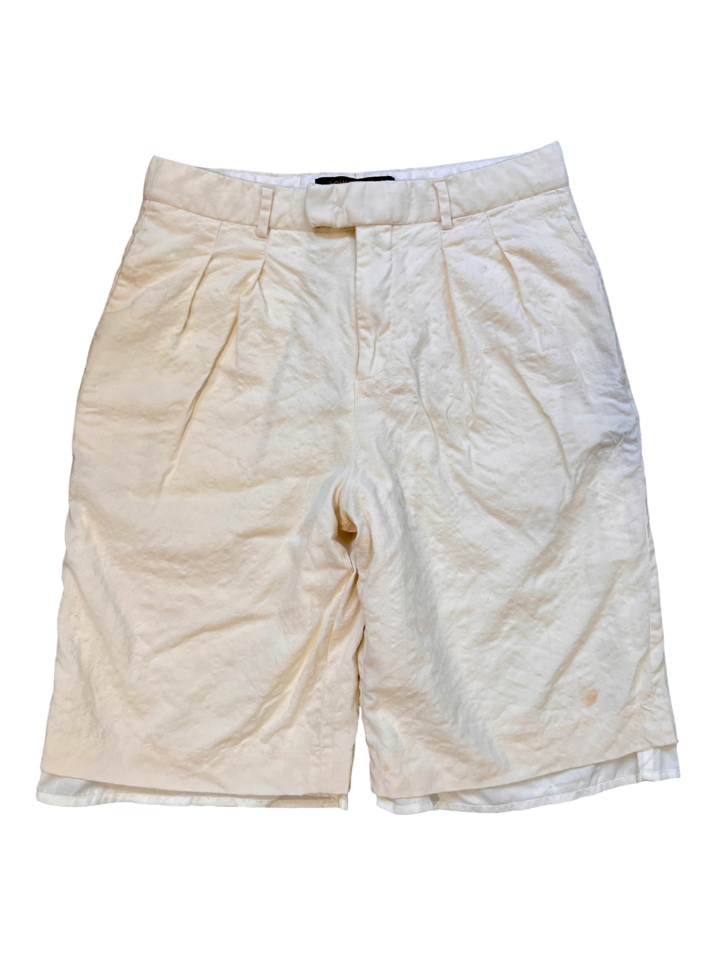 Louis Vuttion Baggy Jorts Cream White