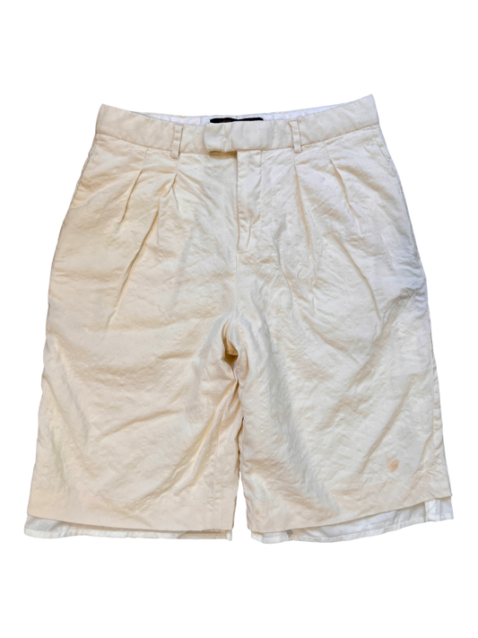 Louis Vuttion Baggy Jorts Cream White - cloakerstore