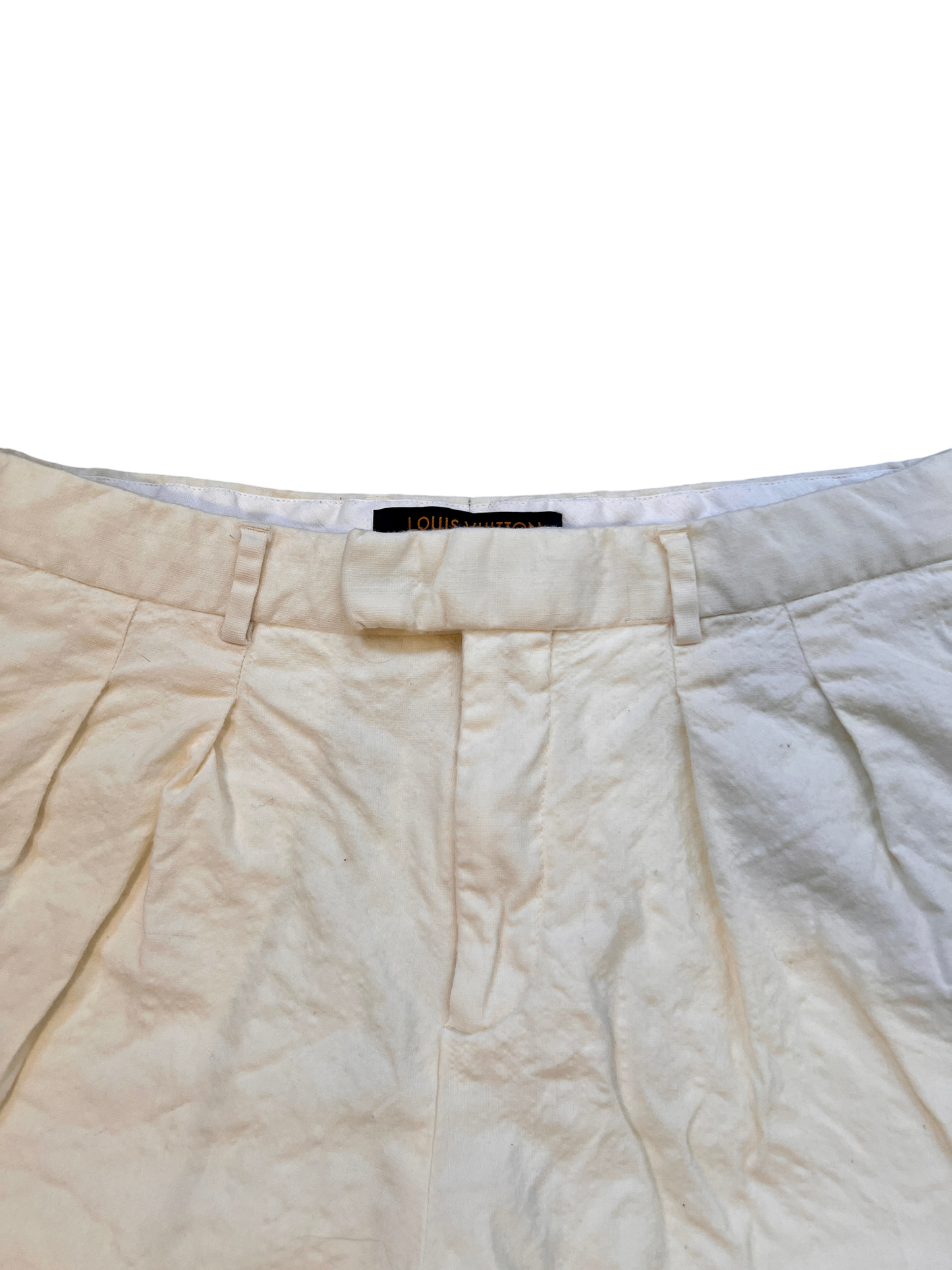Louis Vuttion Baggy Jorts Cream White