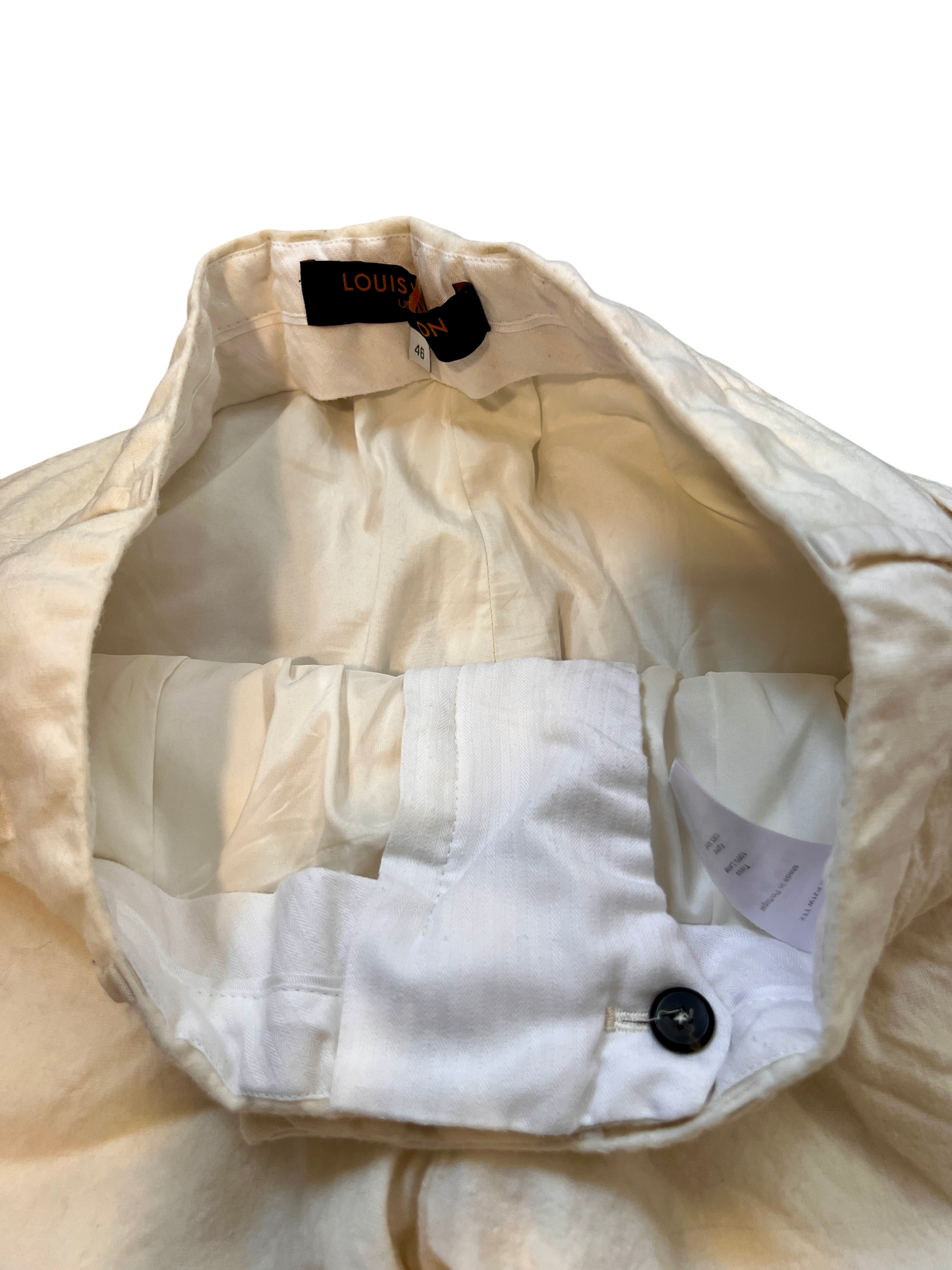 Louis Vuttion Baggy Jorts Cream White