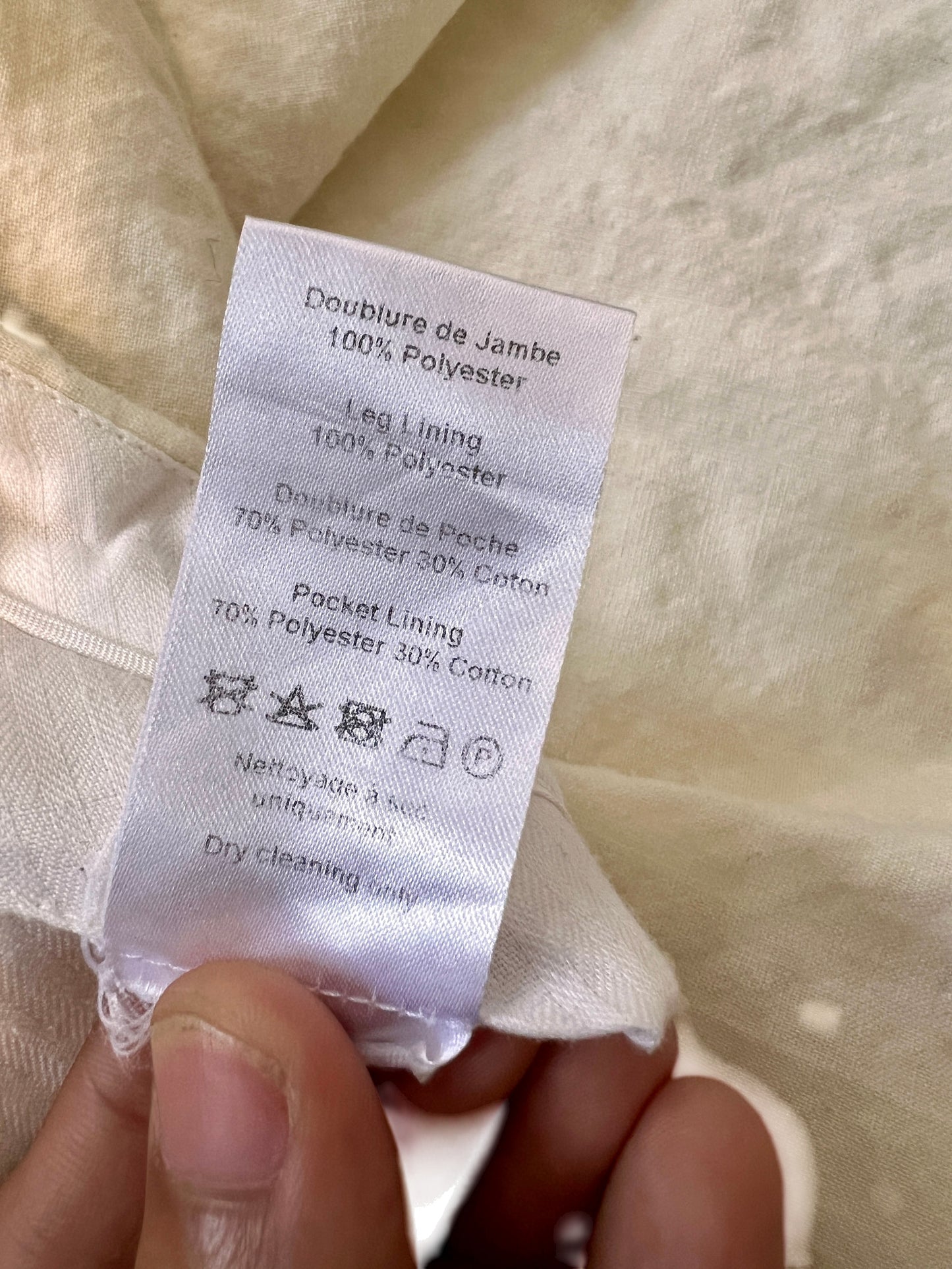 Louis Vuttion Baggy Jorts Cream White