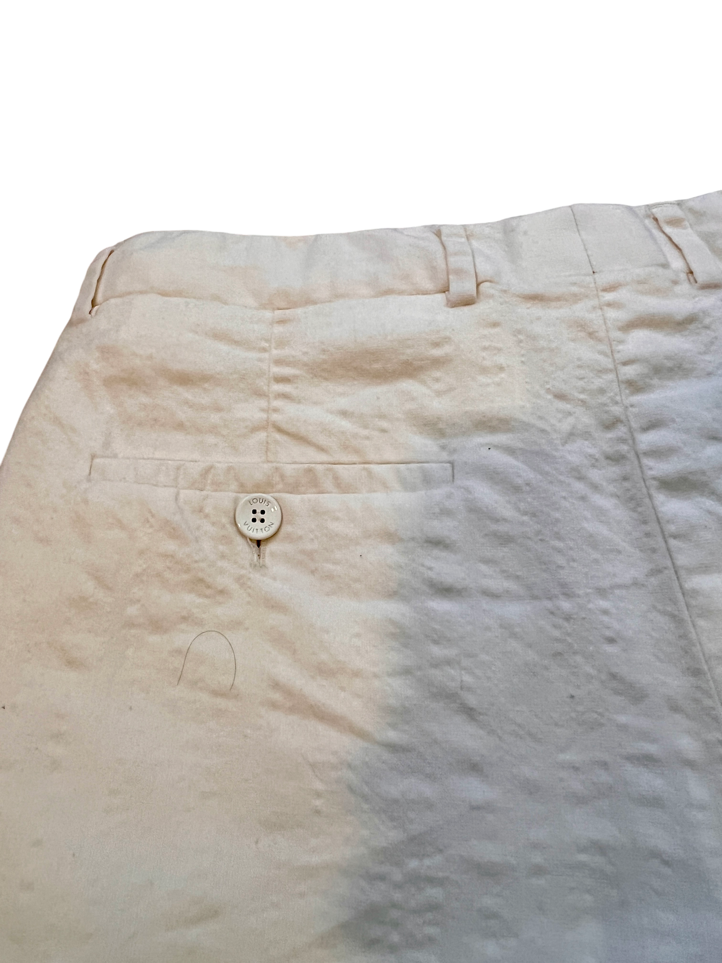 Louis Vuttion Baggy Jorts Cream White