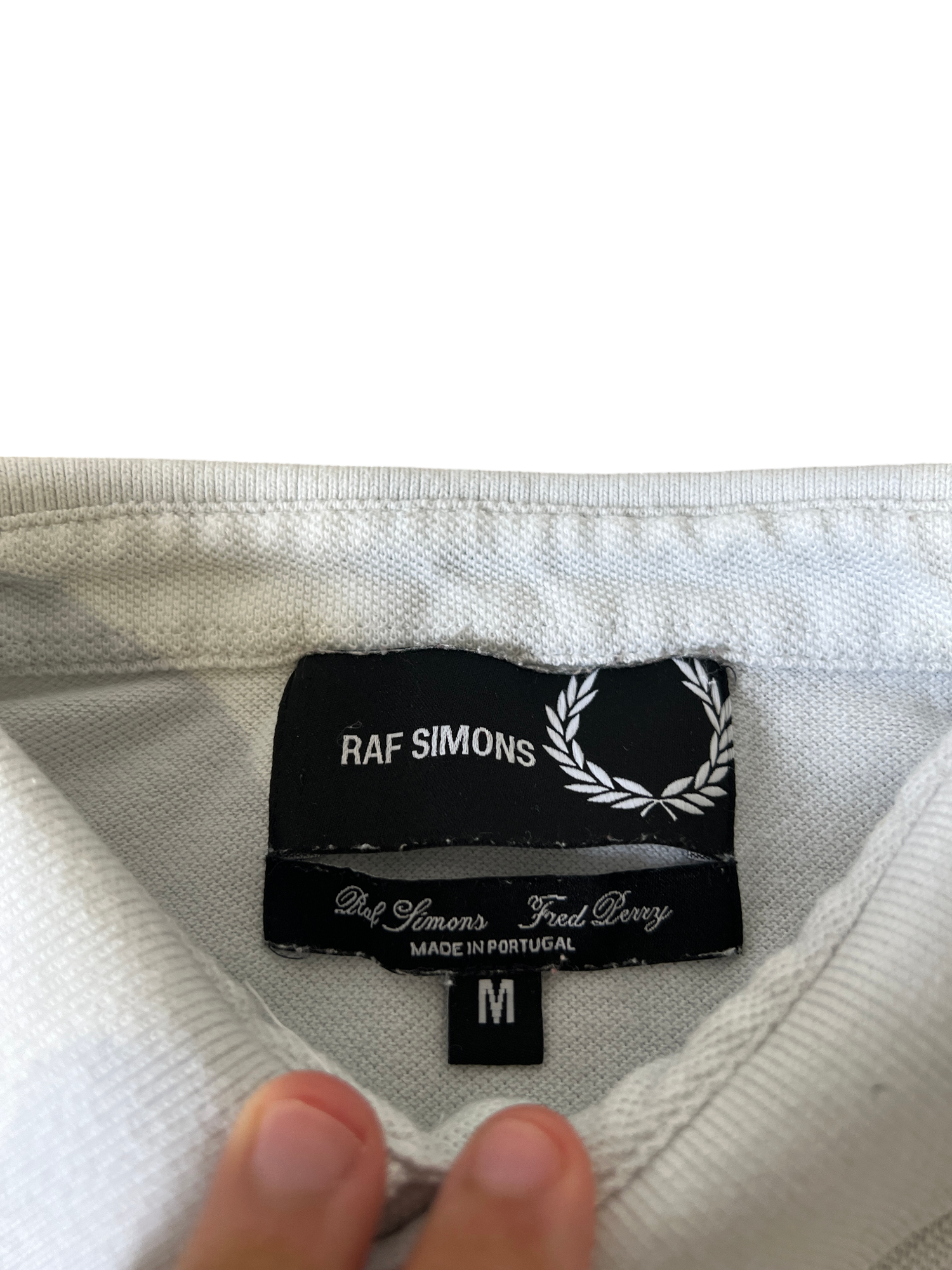 Raf Simons X Fred Perry Polo White - cloakerstore