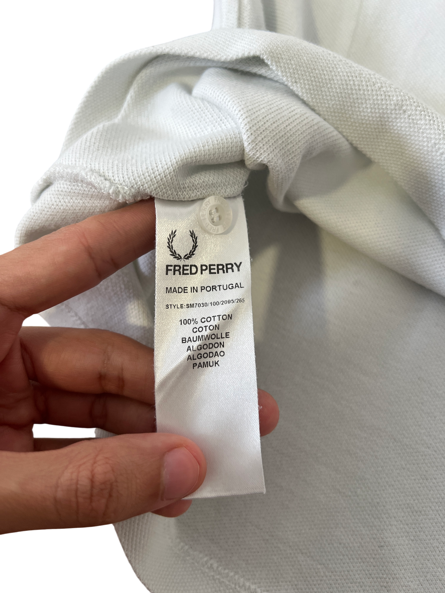 Raf Simons X Fred Perry Polo White - cloakerstore