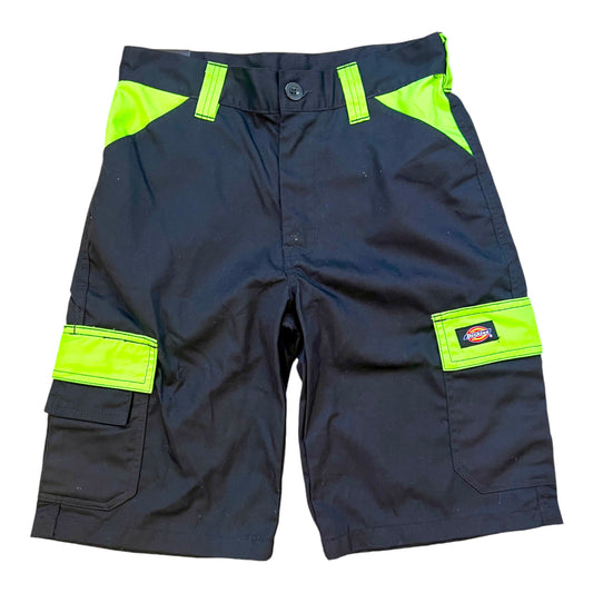 Dickies Everyday Shorts Black/Lime New WorkWear - cloakerstore
