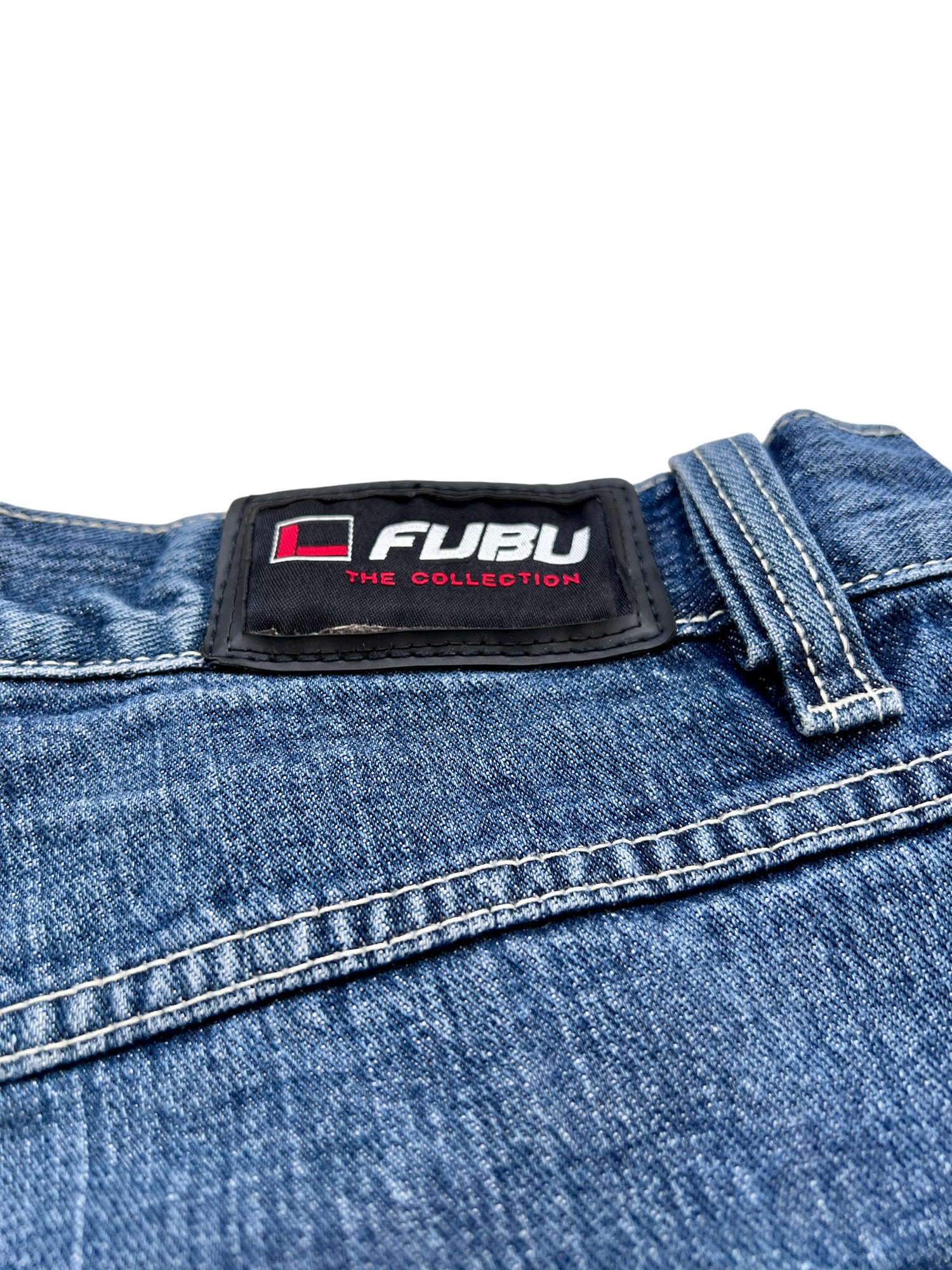 Fubu Premium Vintage Jorts Cargo Denim 2000's - cloakerstore