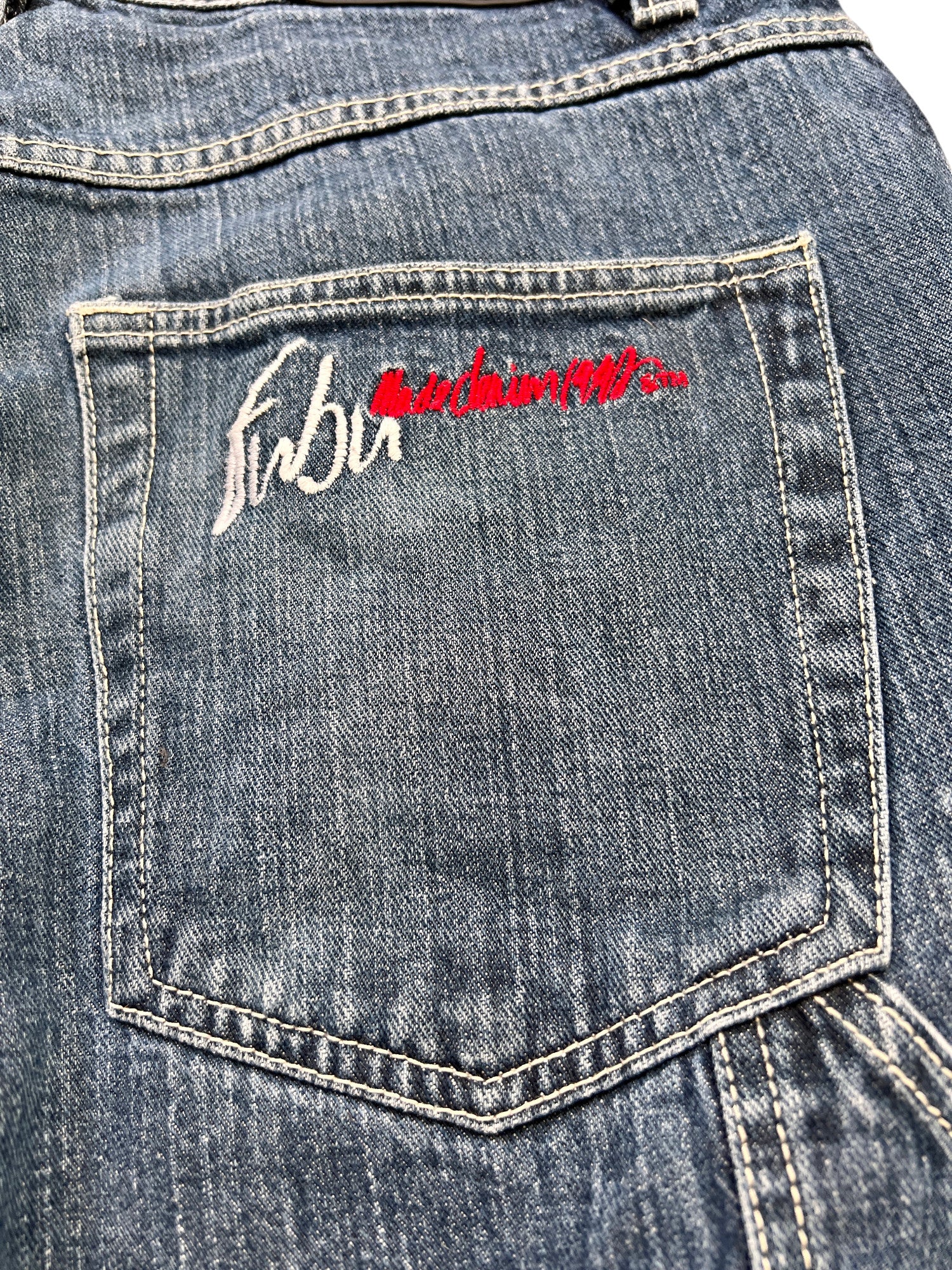 Fubu Premium Vintage Jorts Cargo Denim 2000's - cloakerstore