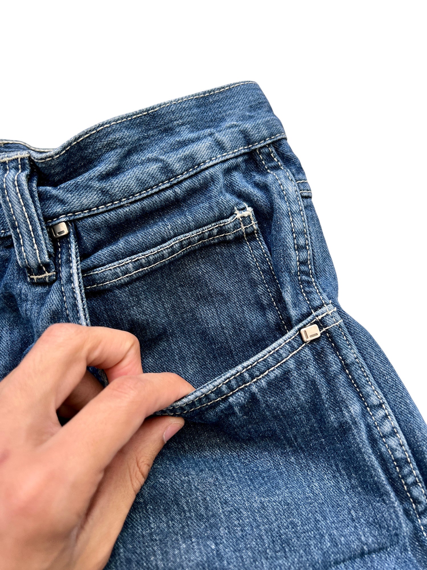 Fubu Premium Vintage Jorts Cargo Denim 2000's - cloakerstore