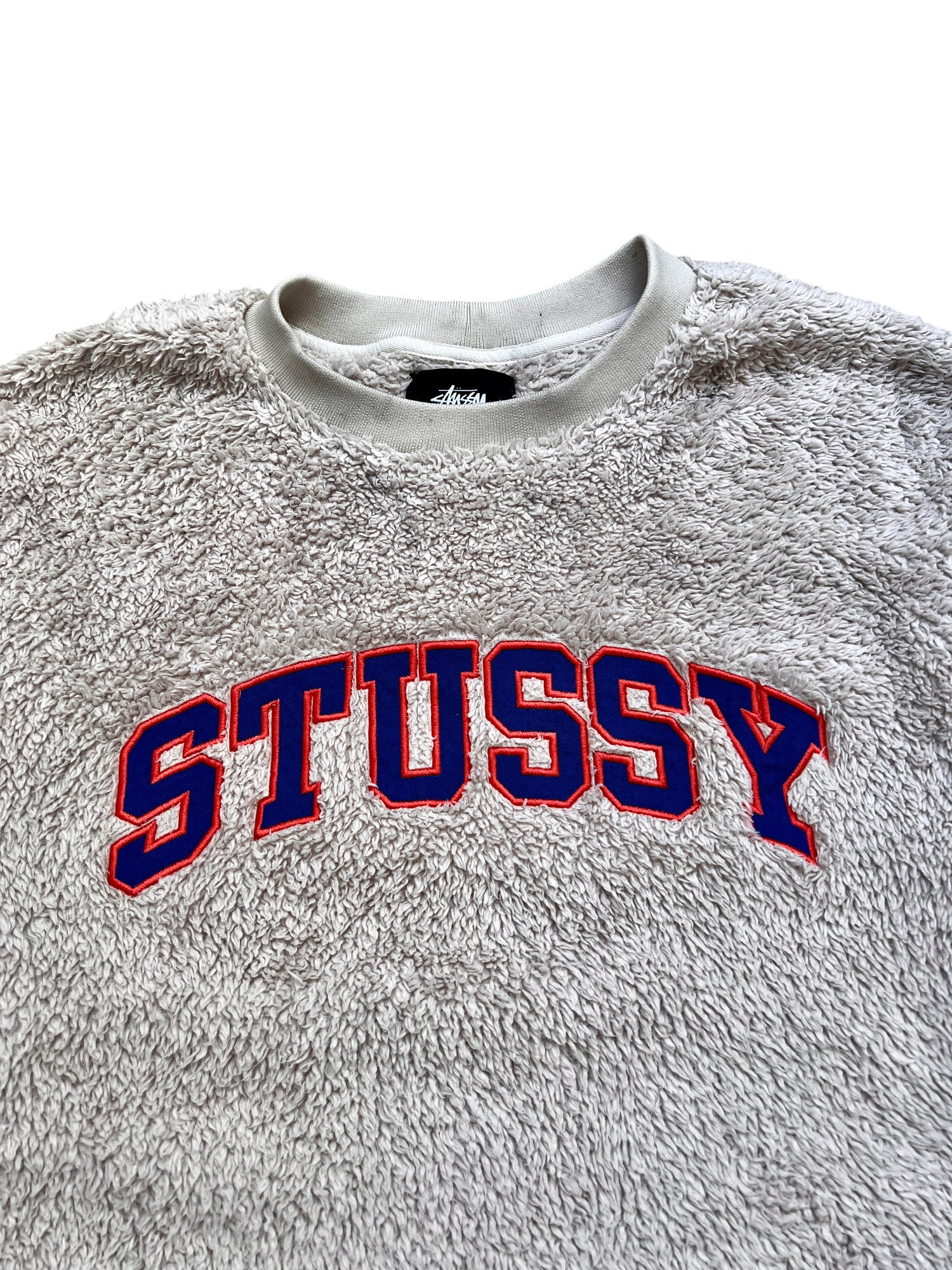 Stussy Vintage Jumper Sherpa Premium Big Logo Embroidery - cloakerstore