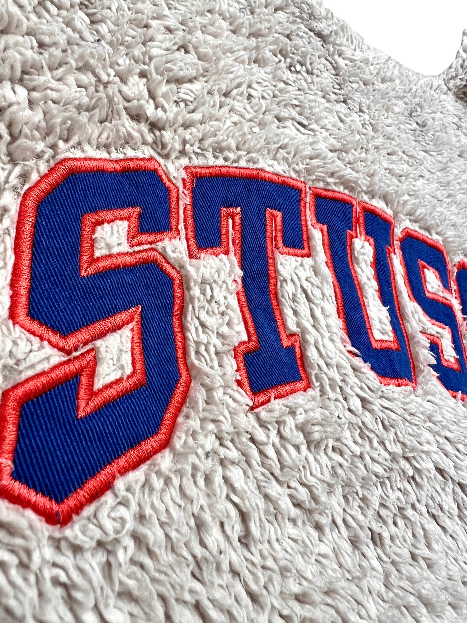 Stussy Vintage Jumper Sherpa Premium Big Logo Embroidery - cloakerstore
