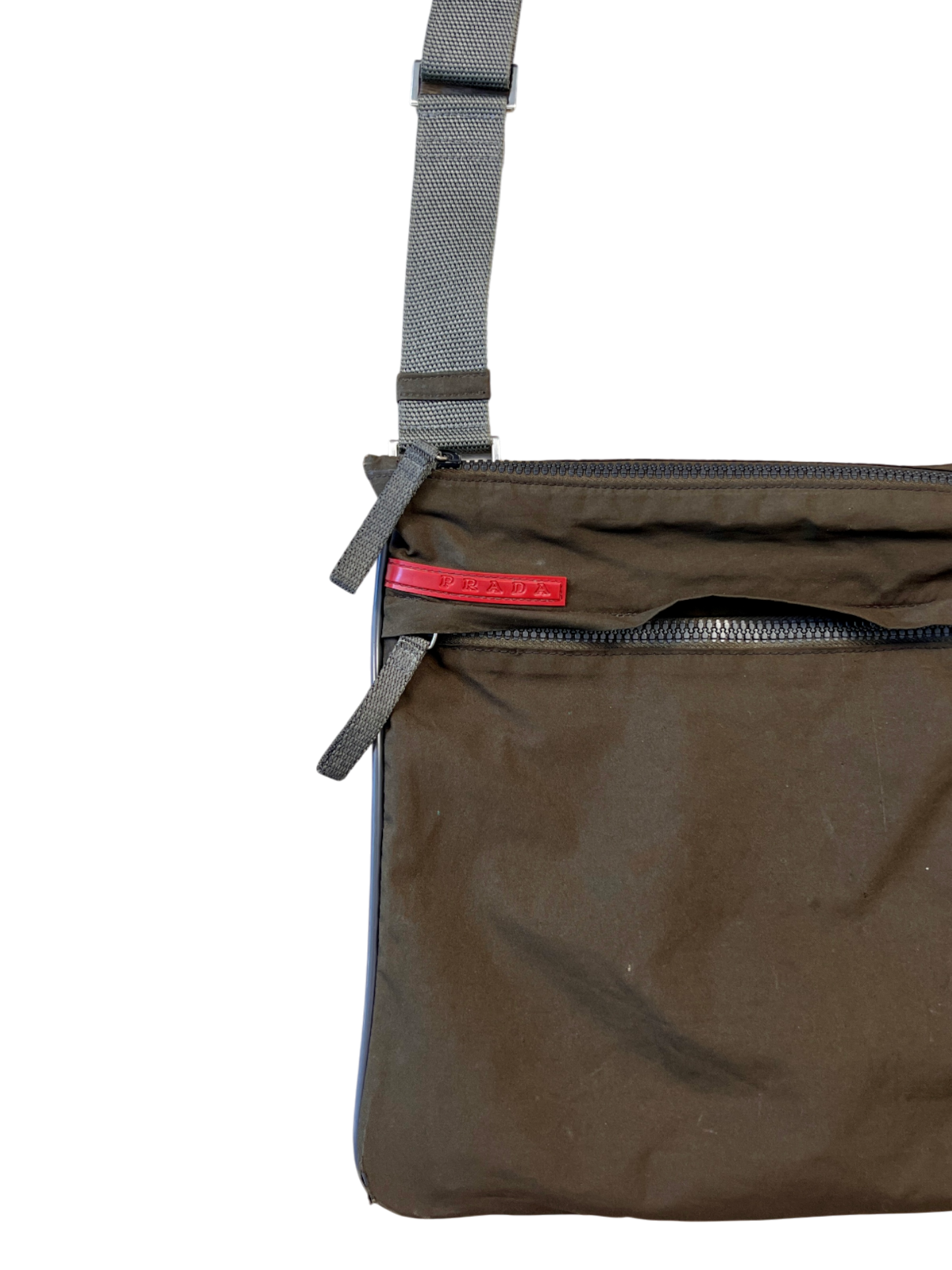 Prada Luna Rossa Crossbody Messenger Bag - cloakerstore