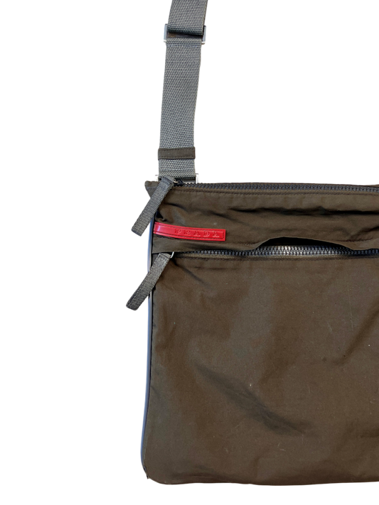 Prada Luna Rossa Crossbody Messenger Bag - cloakerstore