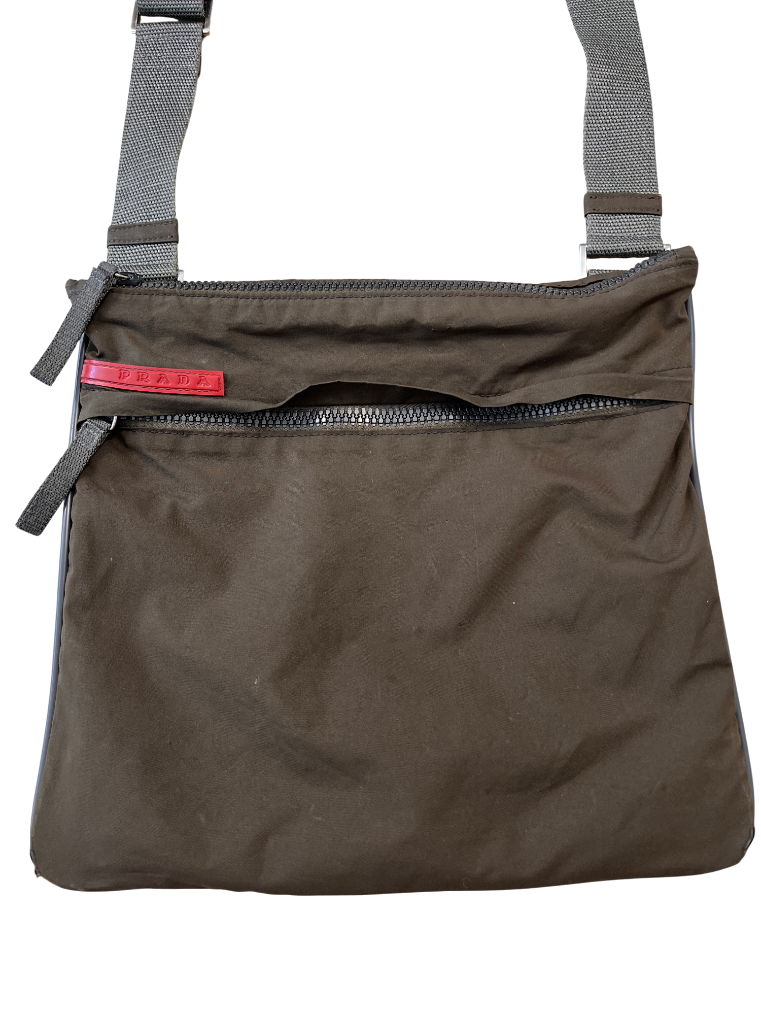 Prada Luna Rossa Crossbody Messenger Bag - cloakerstore