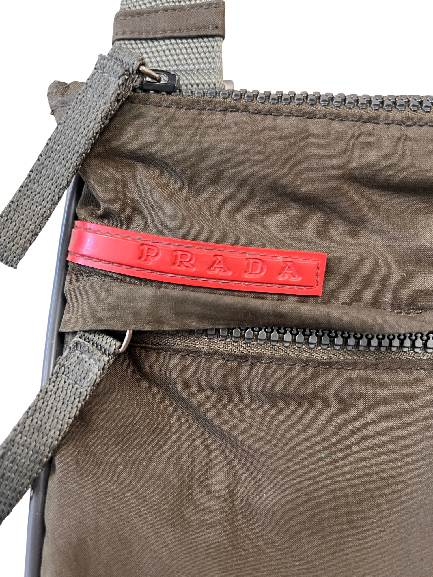 Prada Luna Rossa Crossbody Messenger Bag - cloakerstore