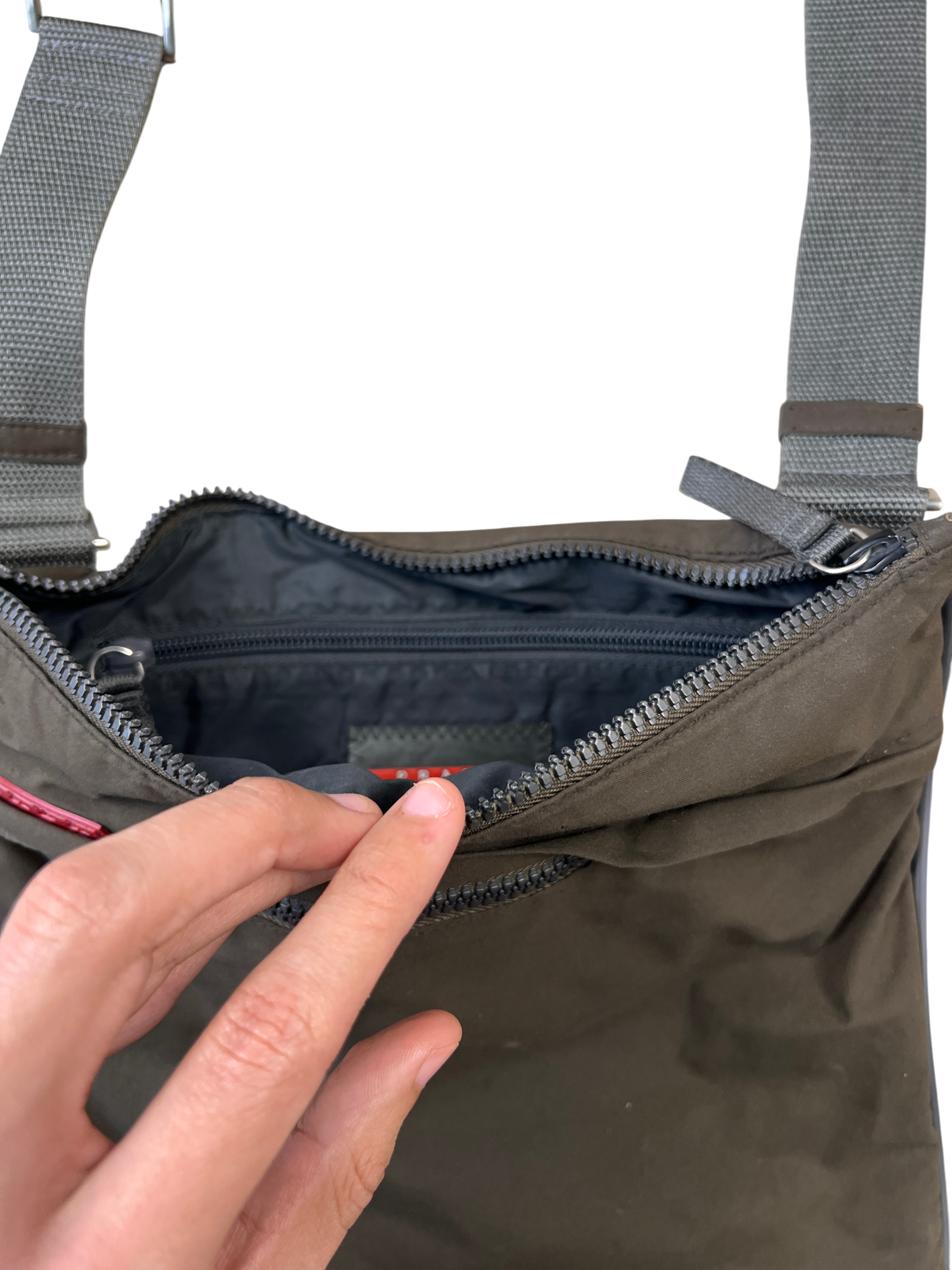 Prada Luna Rossa Crossbody Messenger Bag - cloakerstore