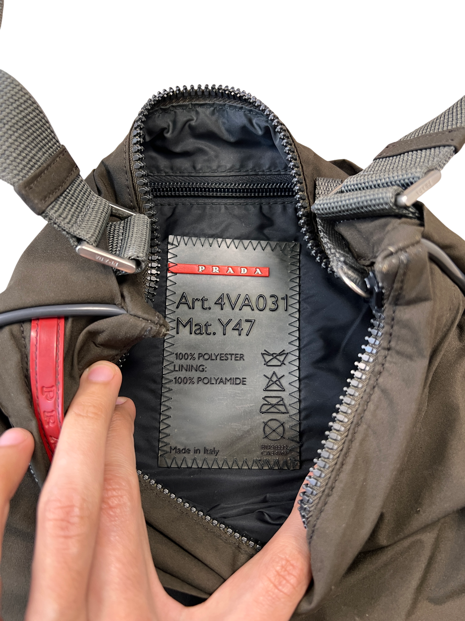 Prada Luna Rossa Crossbody Messenger Bag - cloakerstore
