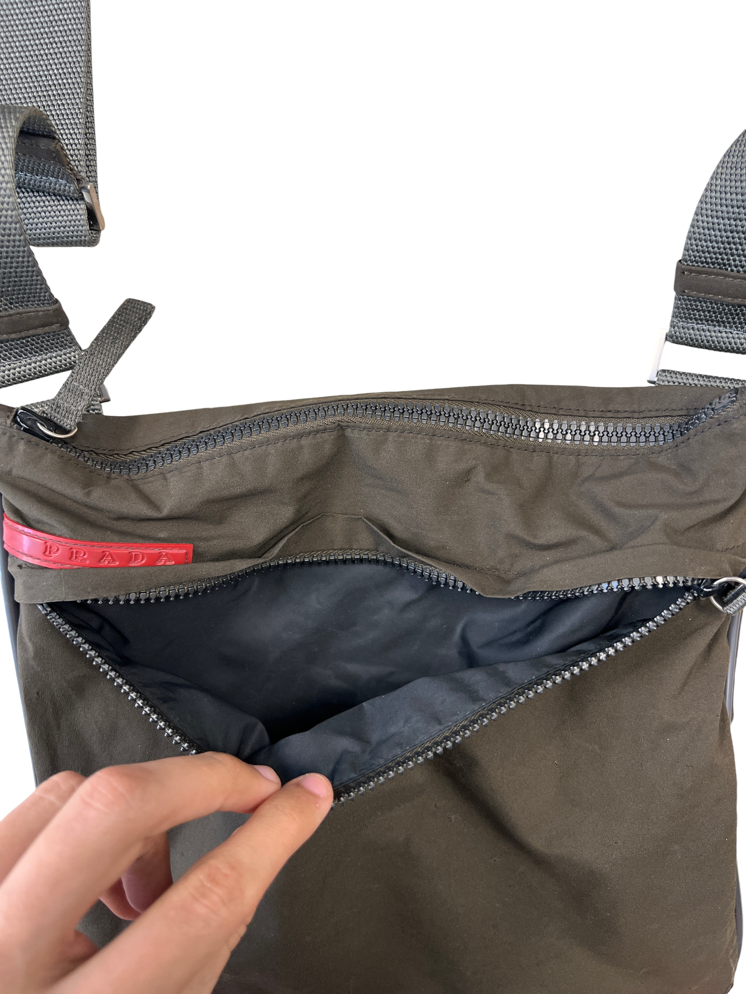 Prada Luna Rossa Crossbody Messenger Bag - cloakerstore