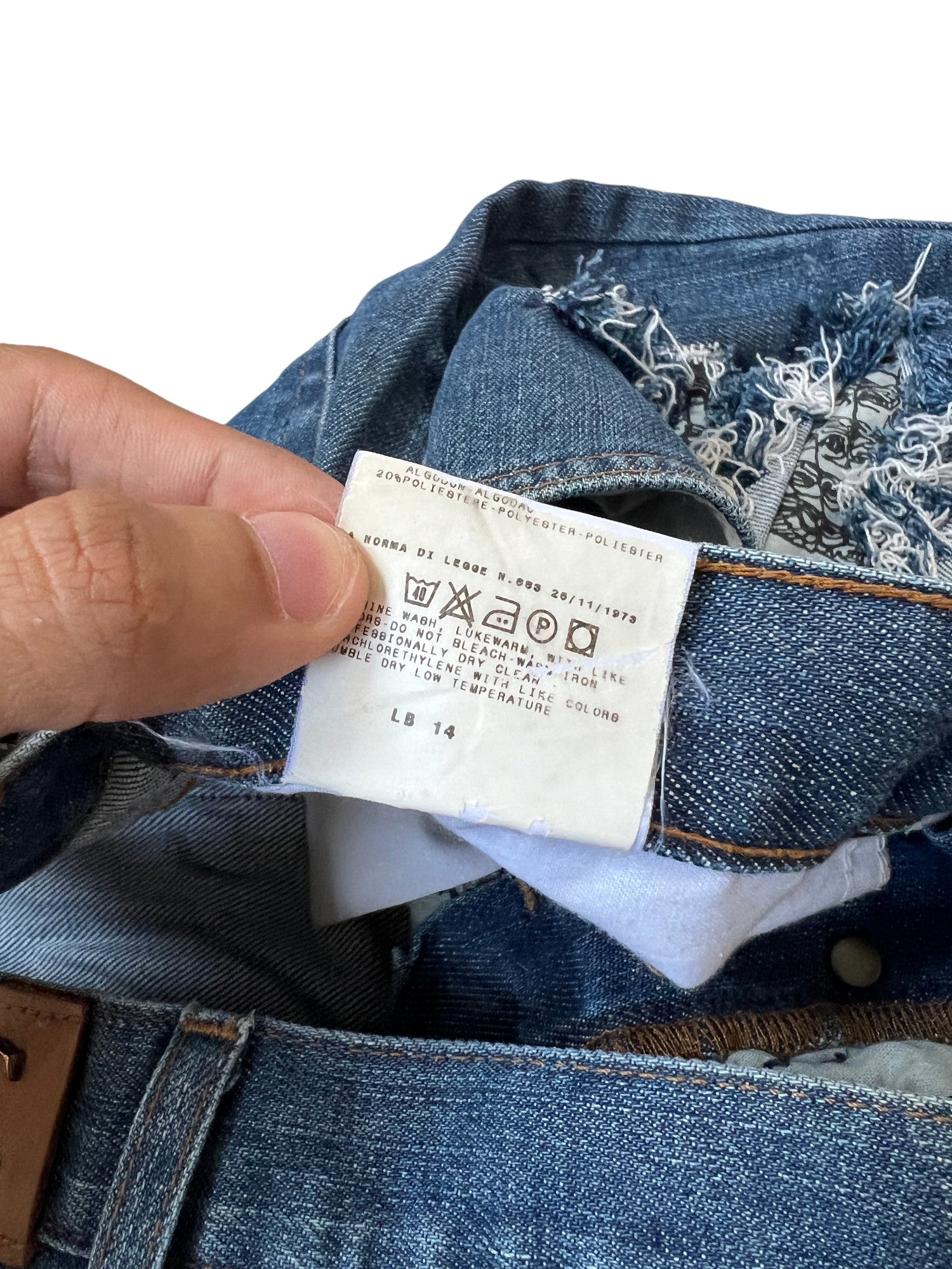 Just Cavalli Distressed Pants Denim Vintage Premium - cloakerstore