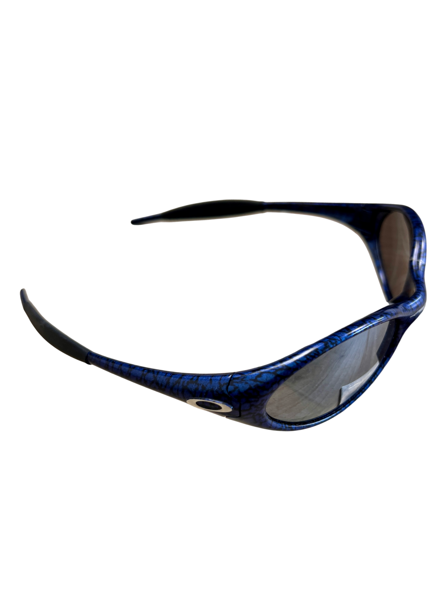 1994 Oakley Eye Jacket Cobalt Black Iridium Sunglasses - cloakerstore