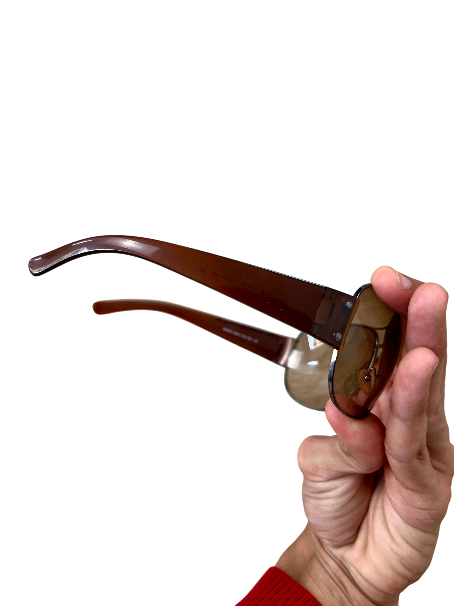 Prada Luna Rossa Sunglasses Brown Shield Mask Brown - cloakerstore