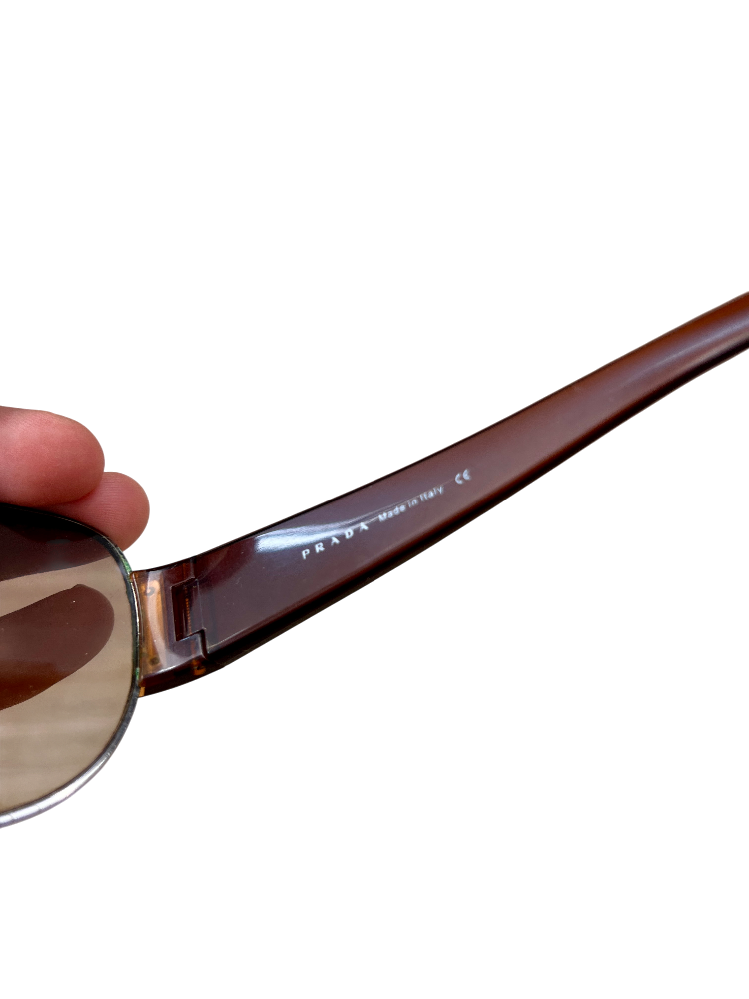 Prada Luna Rossa Sunglasses Brown Shield Mask Brown - cloakerstore