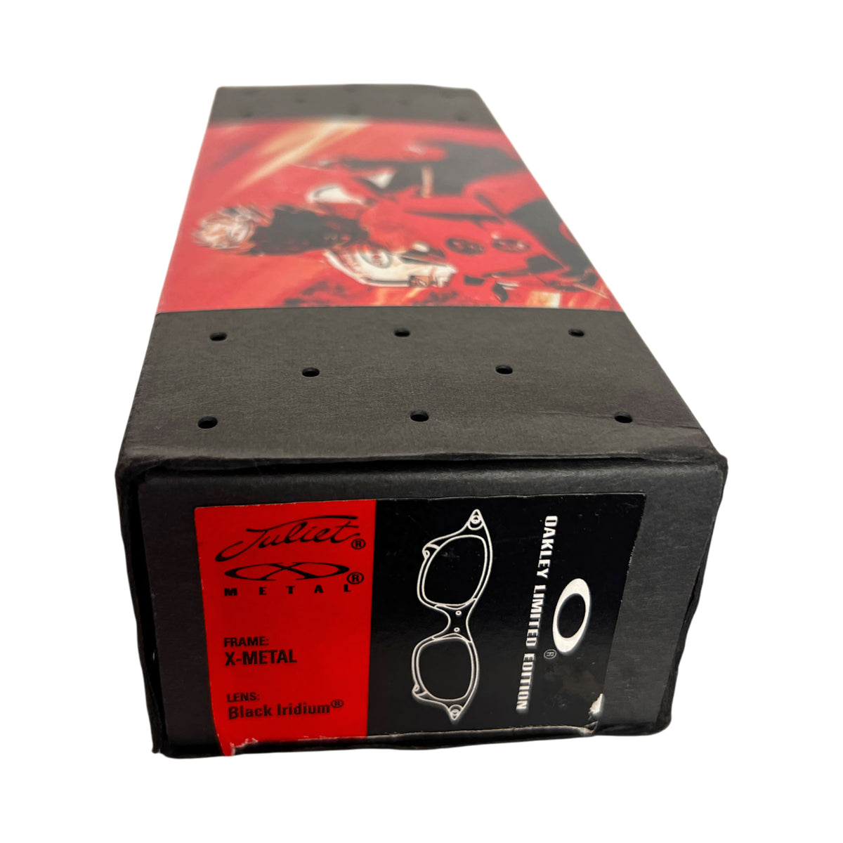 Box end with the Juliet X-Metal logo