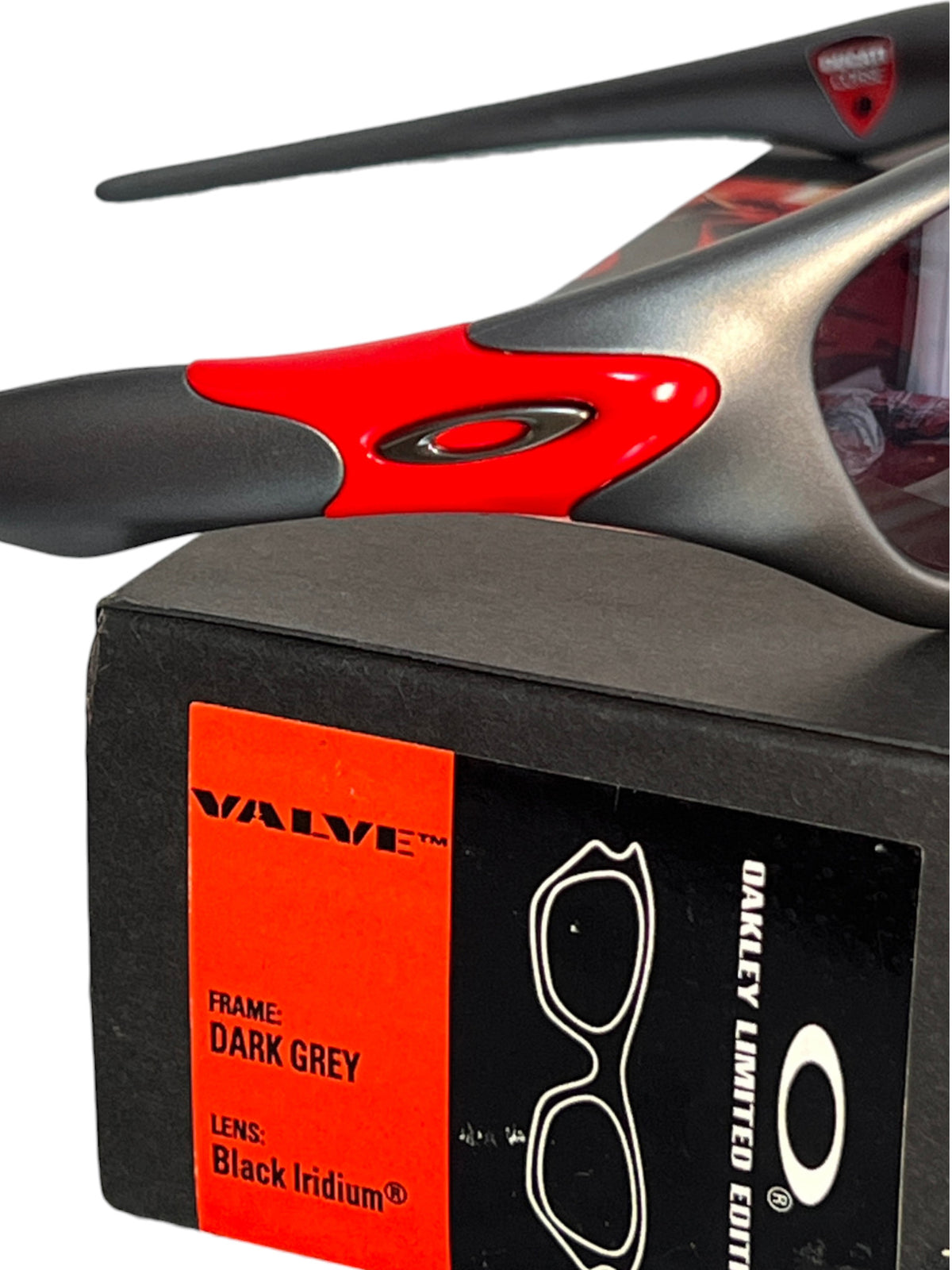 Oakley Valve Ducati 12-638 Ducati red earsocks with Oakley ellipse - photo 4 of 18