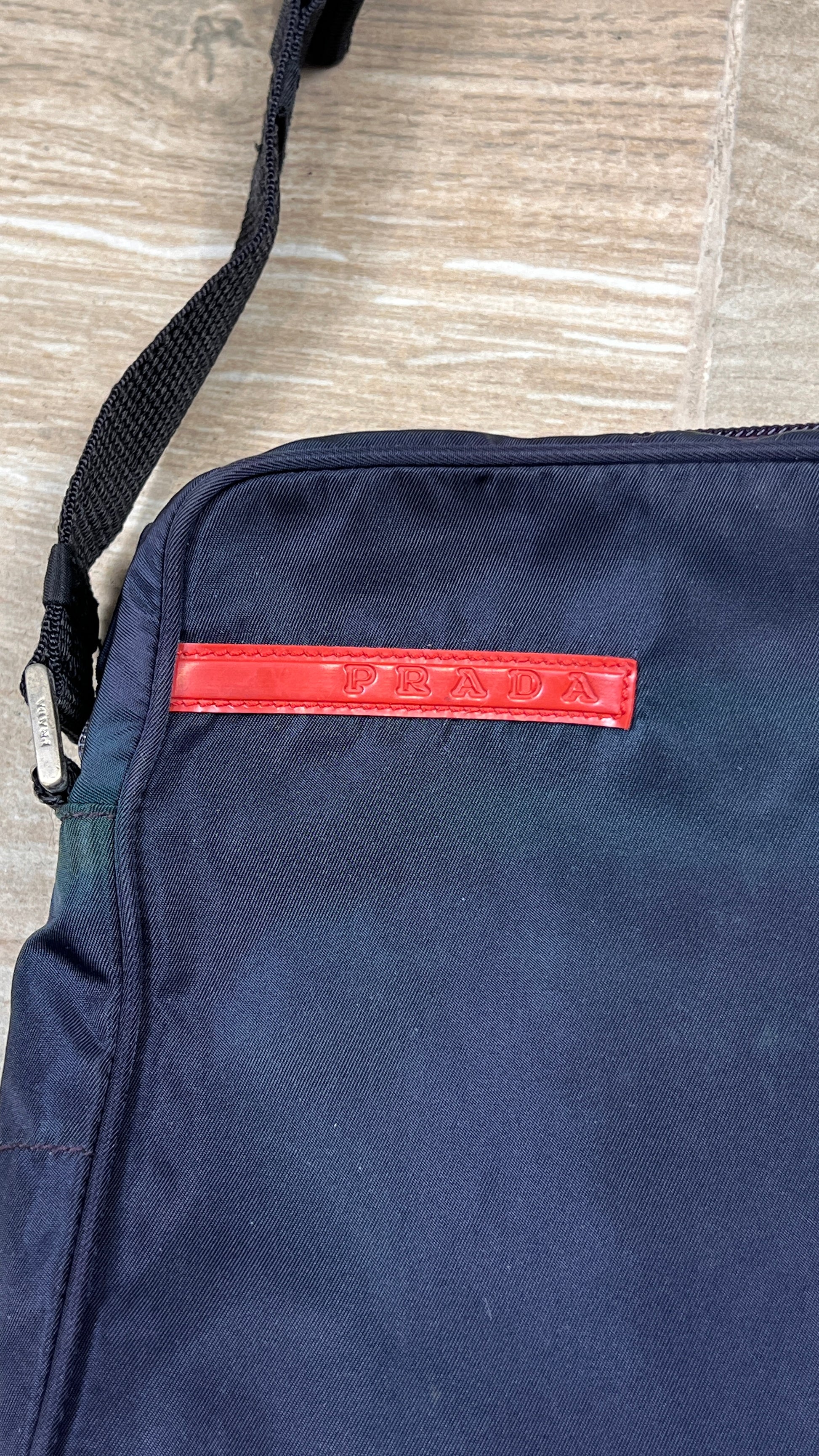 Prada Sport Bag Vintage 2000's Dark Blue - cloakerstore