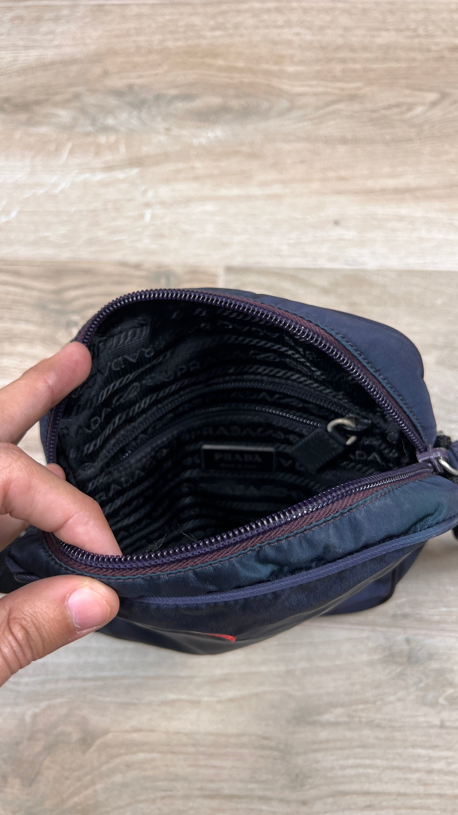 Prada Sport Bag Vintage 2000's Dark Blue - cloakerstore