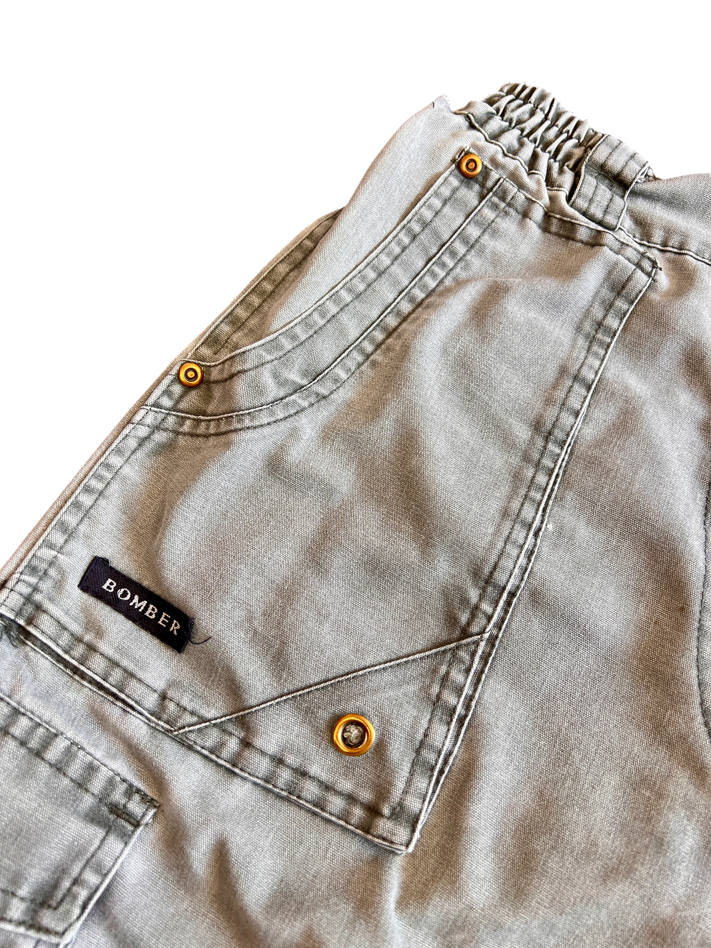 Jorts Vintage Gray 2000's Bomber Cargo Baggy