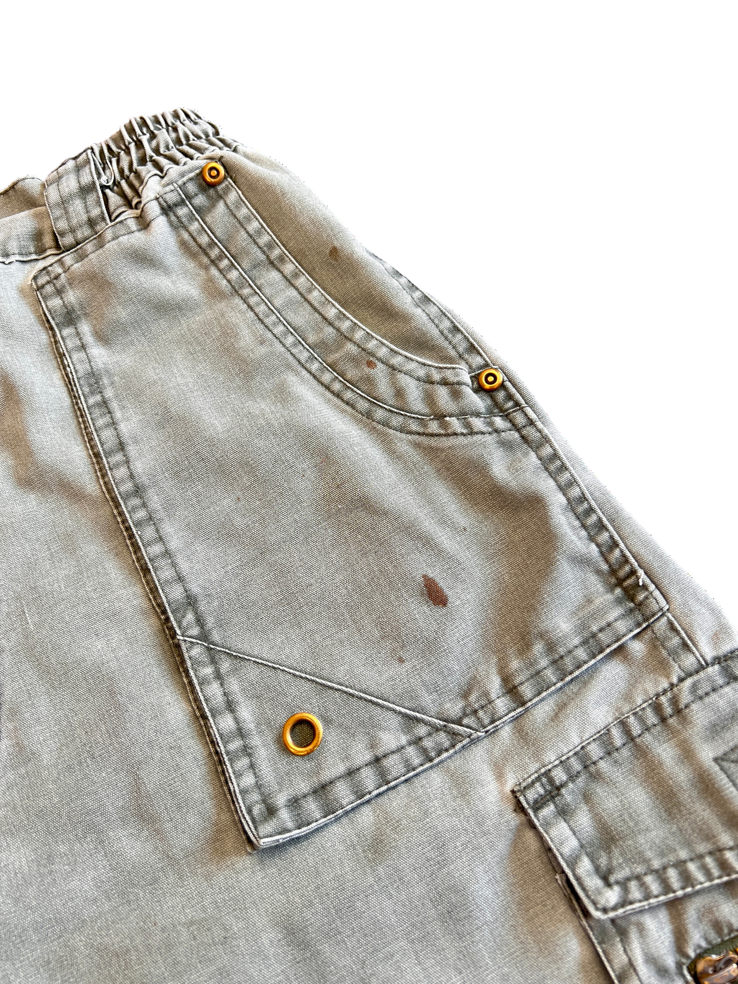 Jorts Vintage Gray 2000's Bomber Cargo Baggy