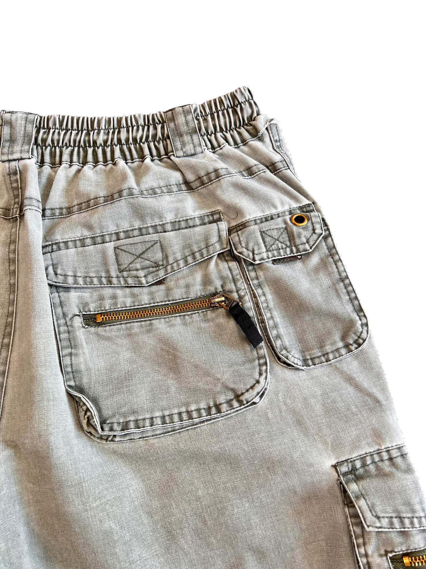 Jorts Vintage Gray 2000's Bomber Cargo Baggy