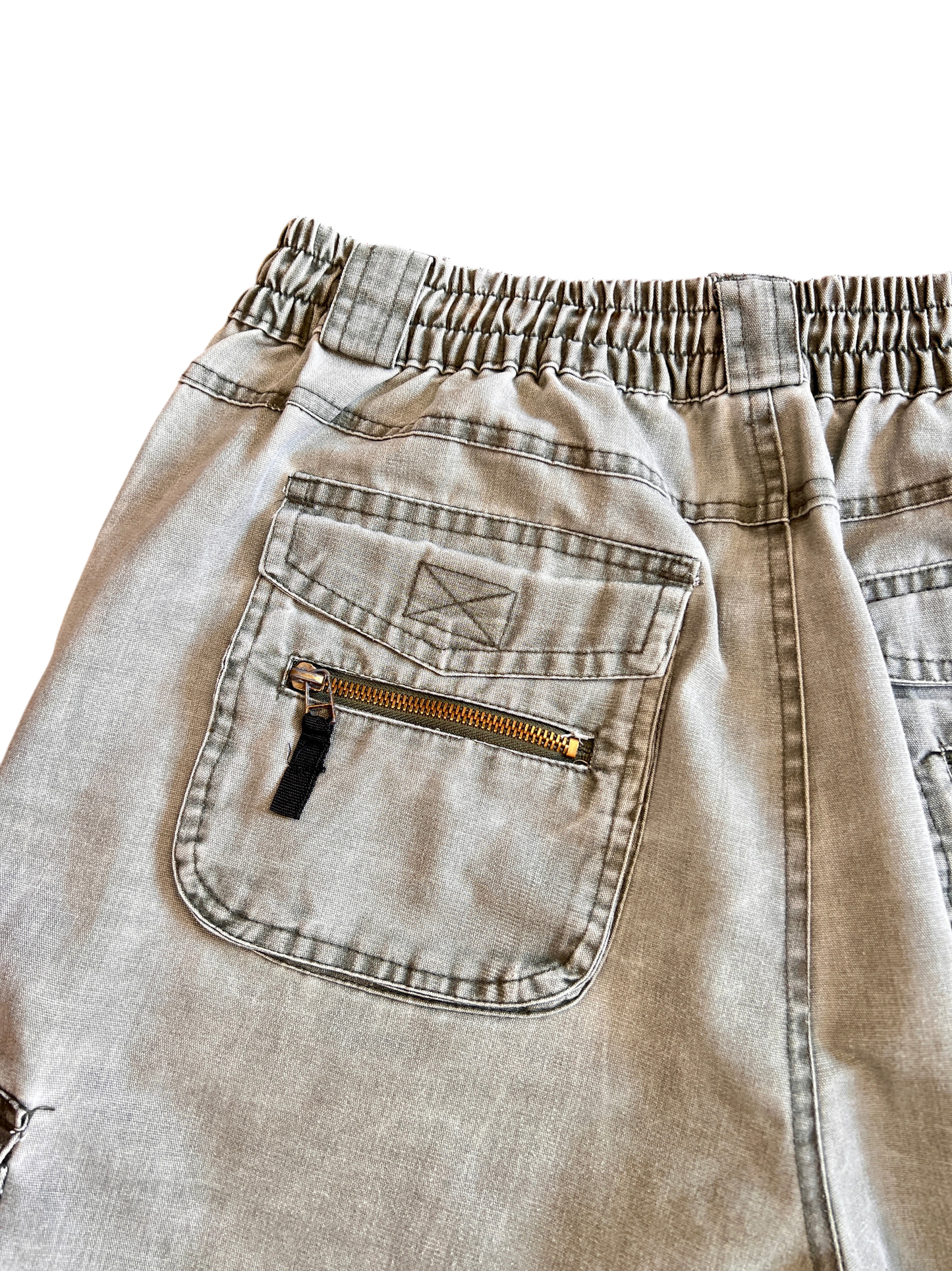 Jorts Vintage Gray 2000's Bomber Cargo Baggy