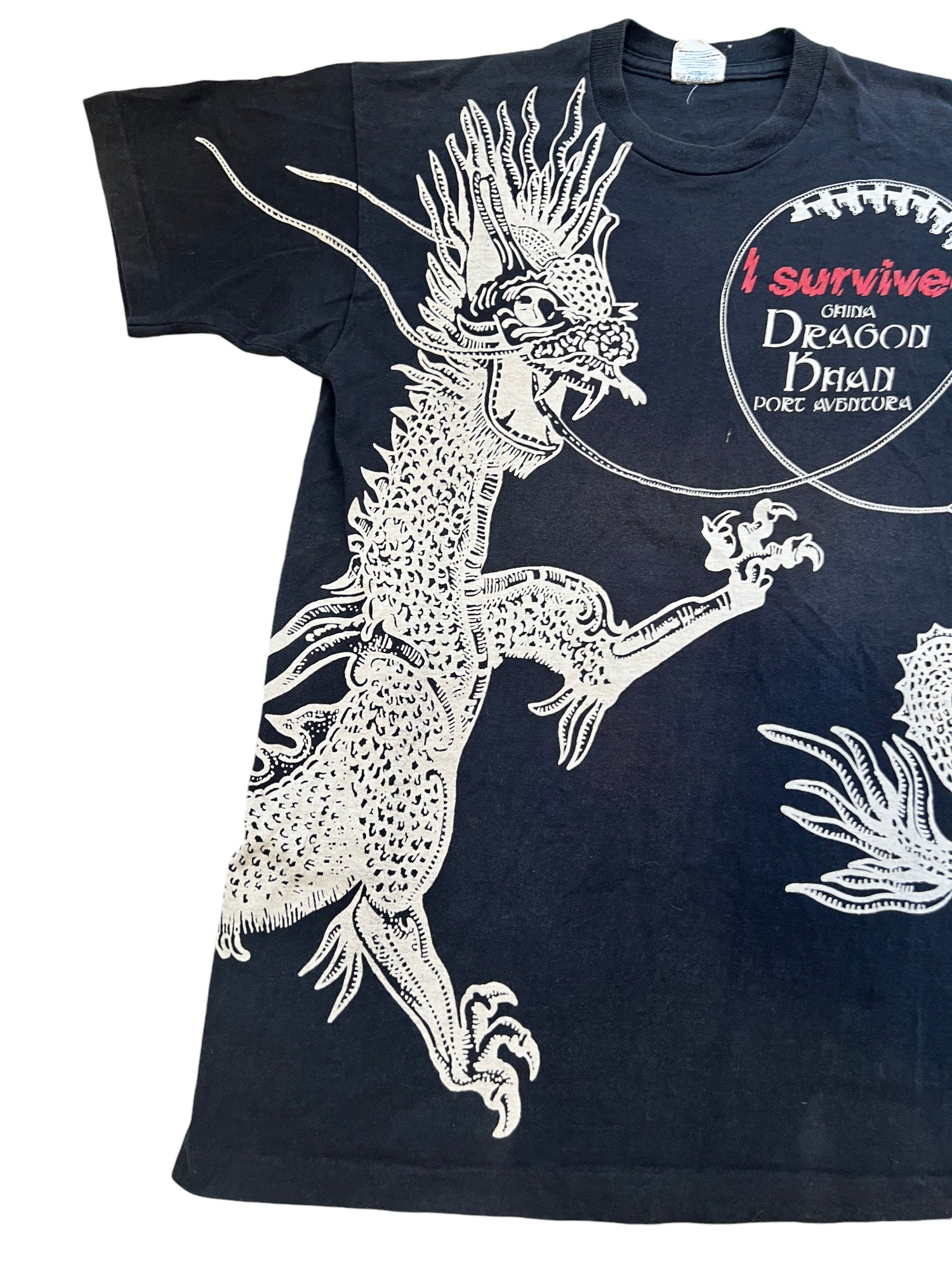 Vintage T-shirt China Dragon Khan Universal's 90's Single Stitch - cloakerstore