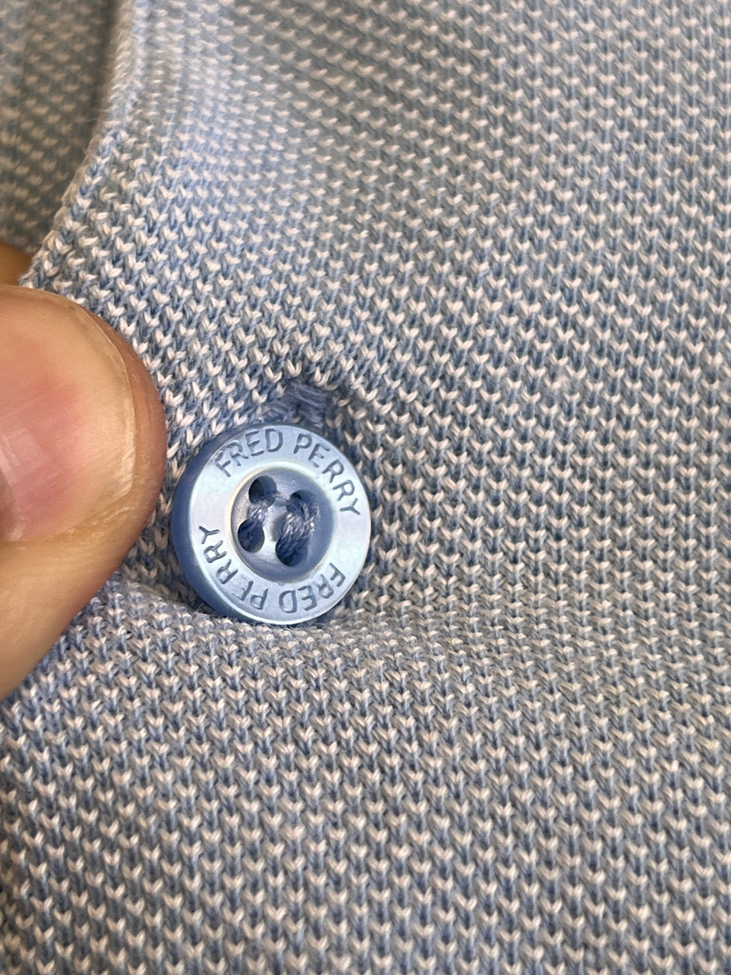 Fred Perry Polo Old Money Style Vintage 2000's Light Blue