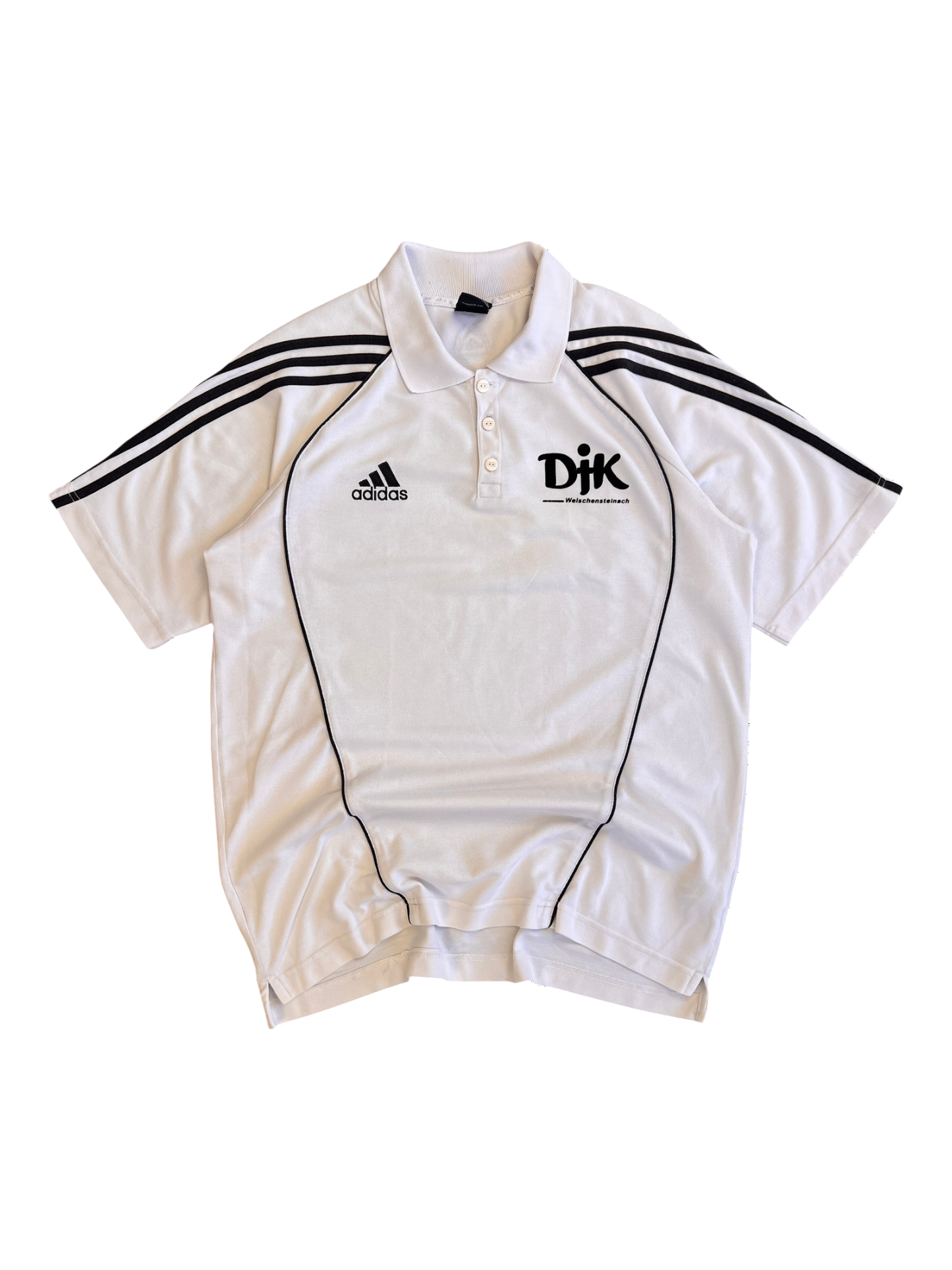 Adidas Vintage Polo Y2K Black/White Retro 2000's Premium