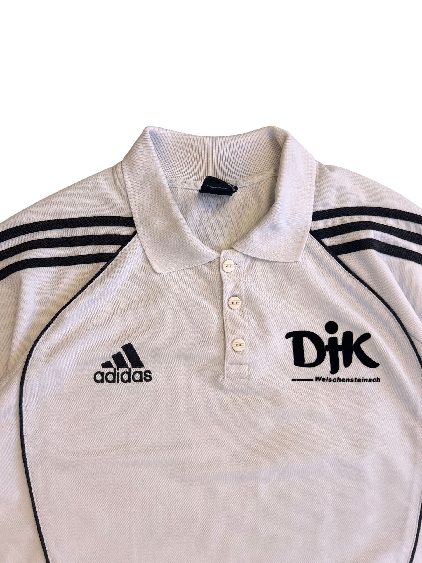 Adidas Vintage Polo Y2K Black/White Retro 2000's Premium