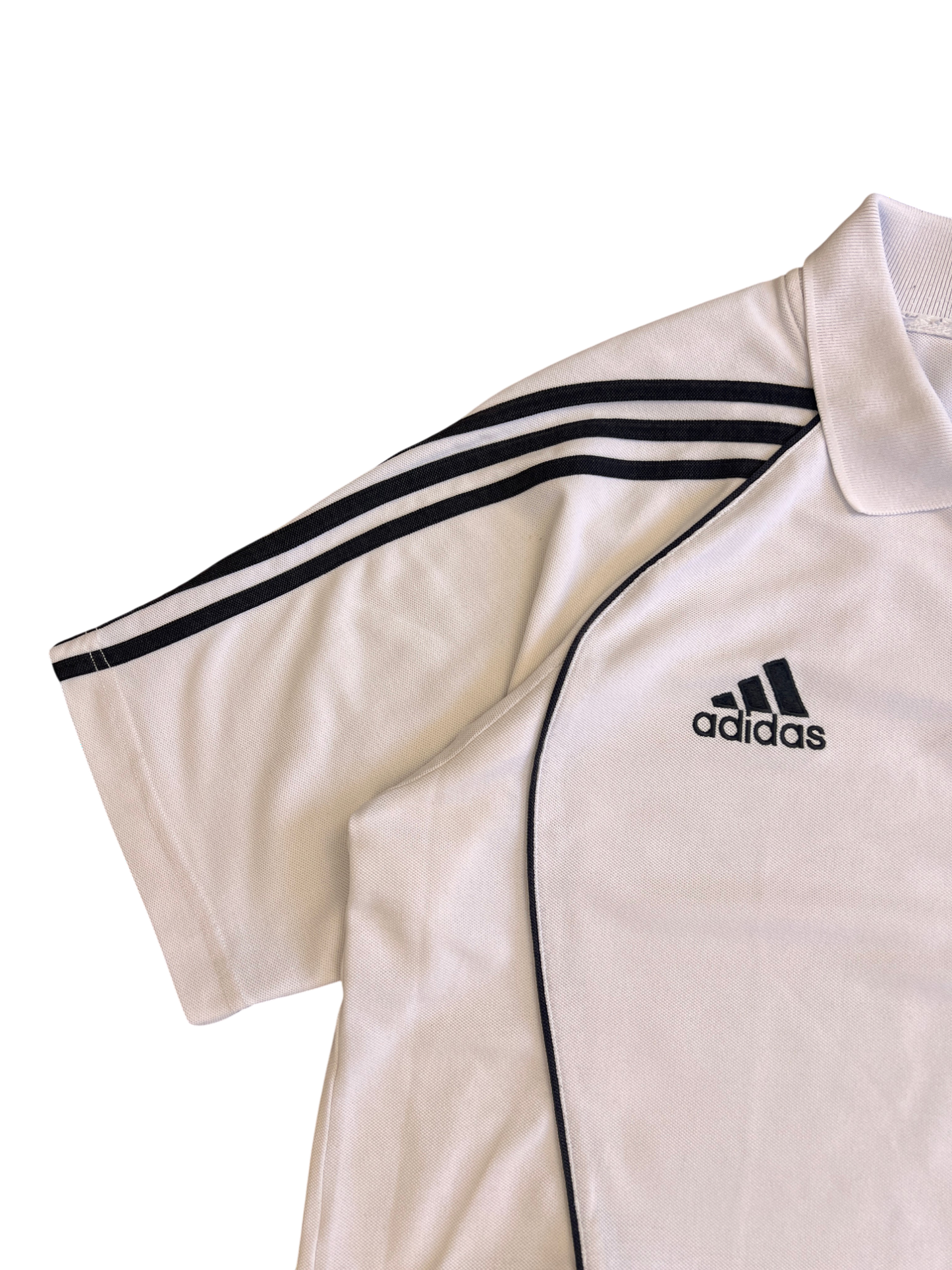 Adidas Vintage Polo Y2K Black/White Retro 2000's Premium